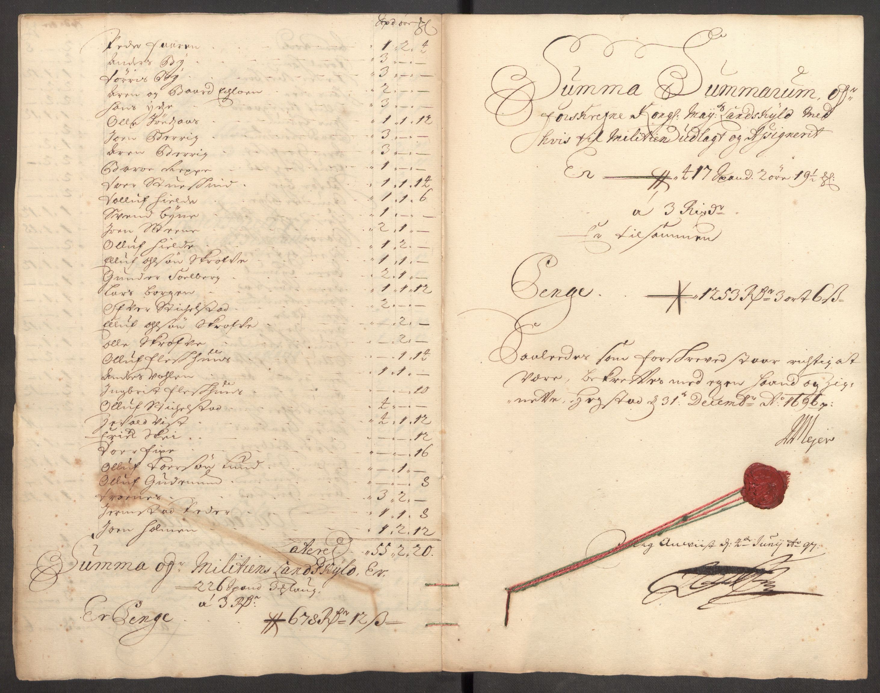 Rentekammeret inntil 1814, Reviderte regnskaper, Fogderegnskap, RA/EA-4092/R62/L4188: Fogderegnskap Stjørdal og Verdal, 1696, s. 59
