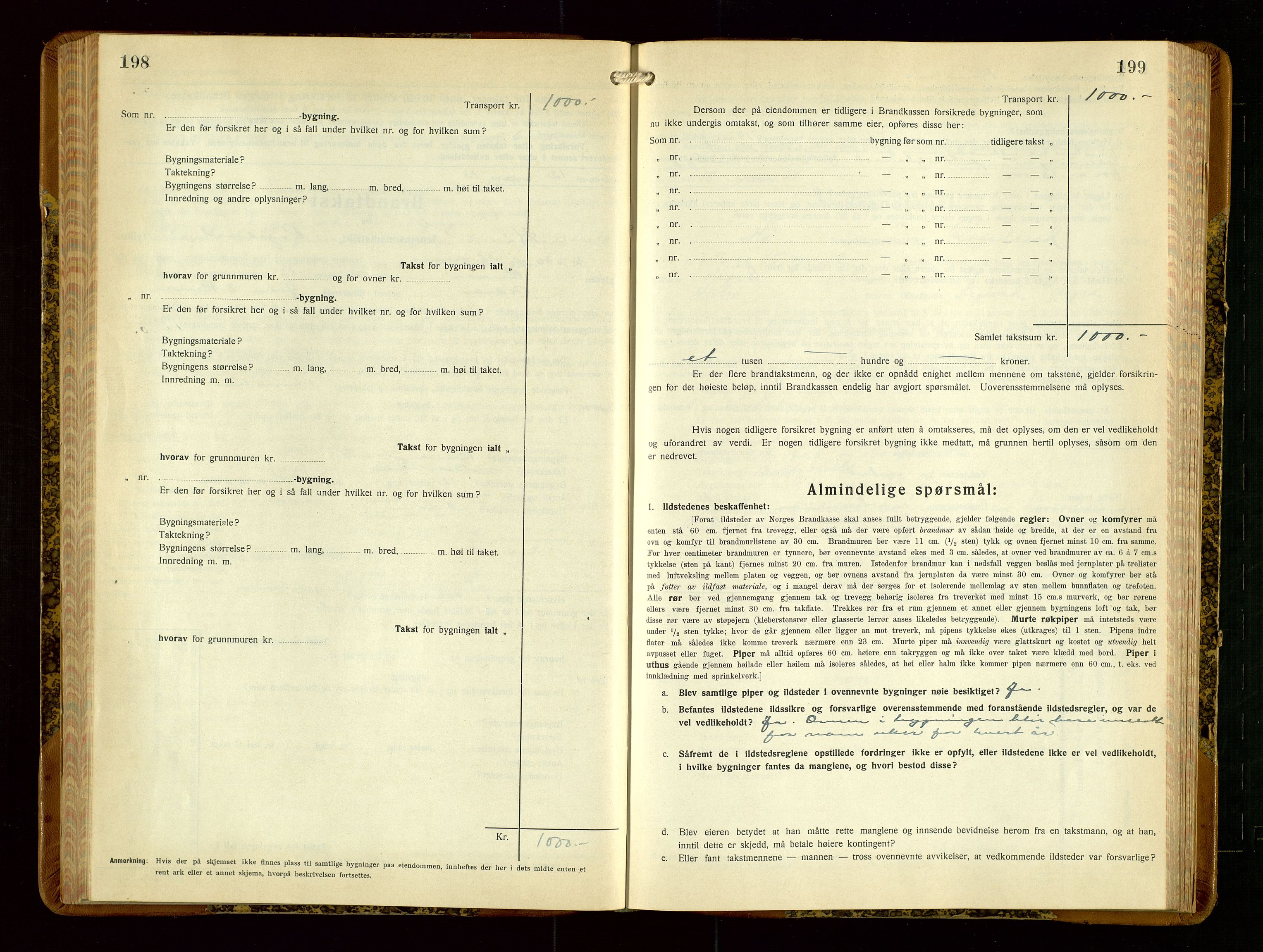 Hå lensmannskontor, AV/SAST-A-100456/Goa/L0006: Takstprotokoll (skjema), 1932-1938, s. 198-199