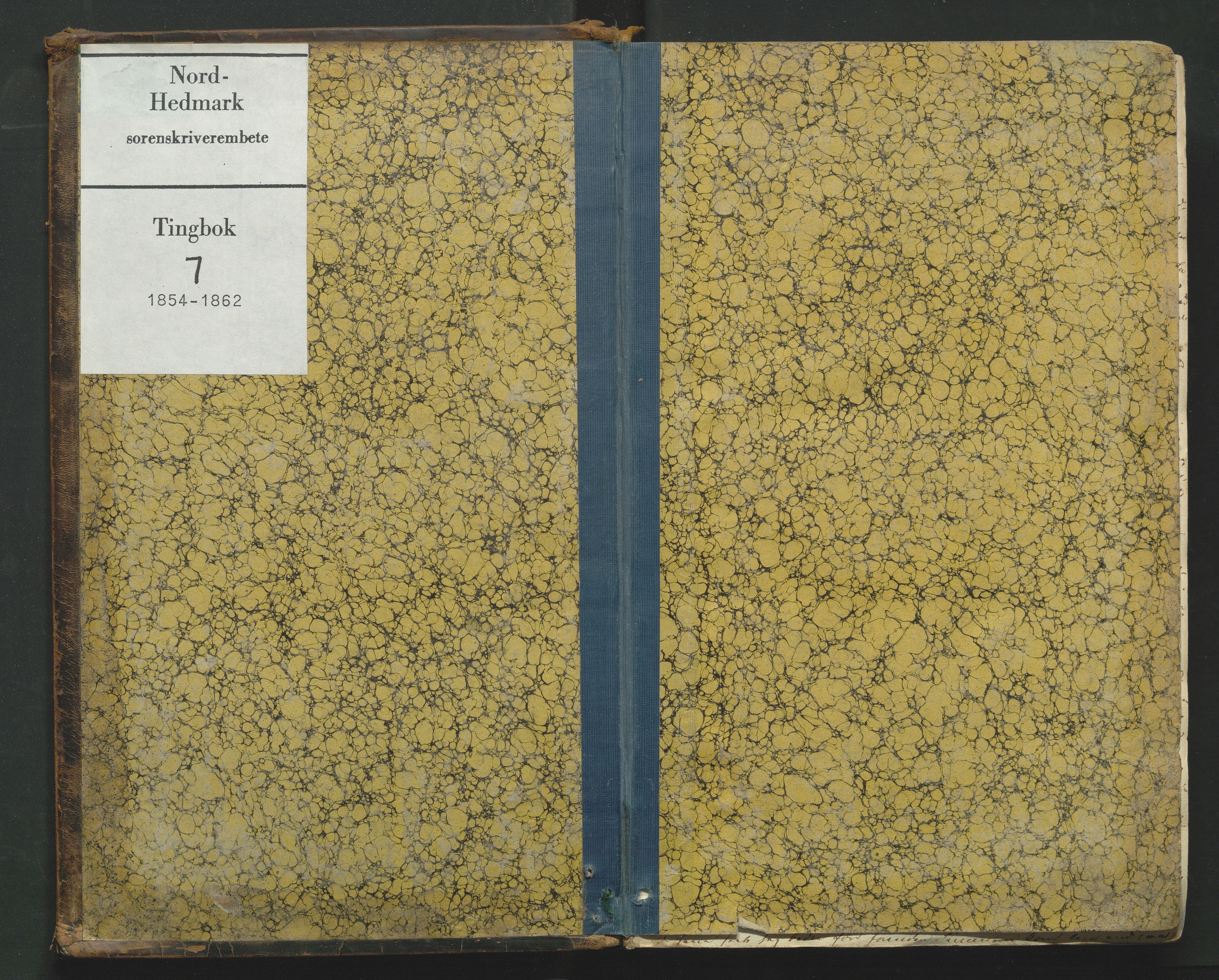 Nord-Hedmark sorenskriveri, AV/SAH-TING-012/G/Gb/L0007: Tingbok, 1854-1862