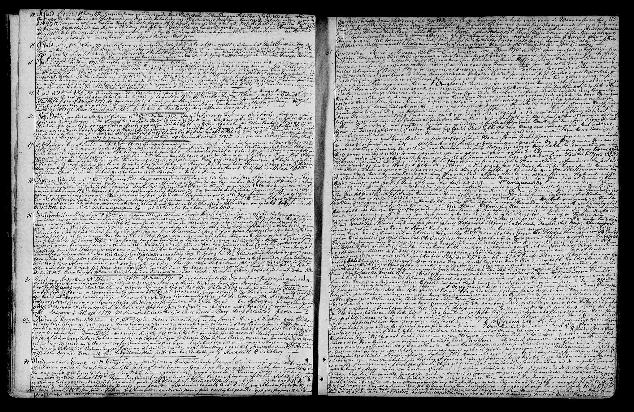 Eiker, Modum og Sigdal sorenskriveri, SAKO/A-123/G/Ga/Gaa/L0005: Pantebok nr. I 5, 1788-1800, s. 113