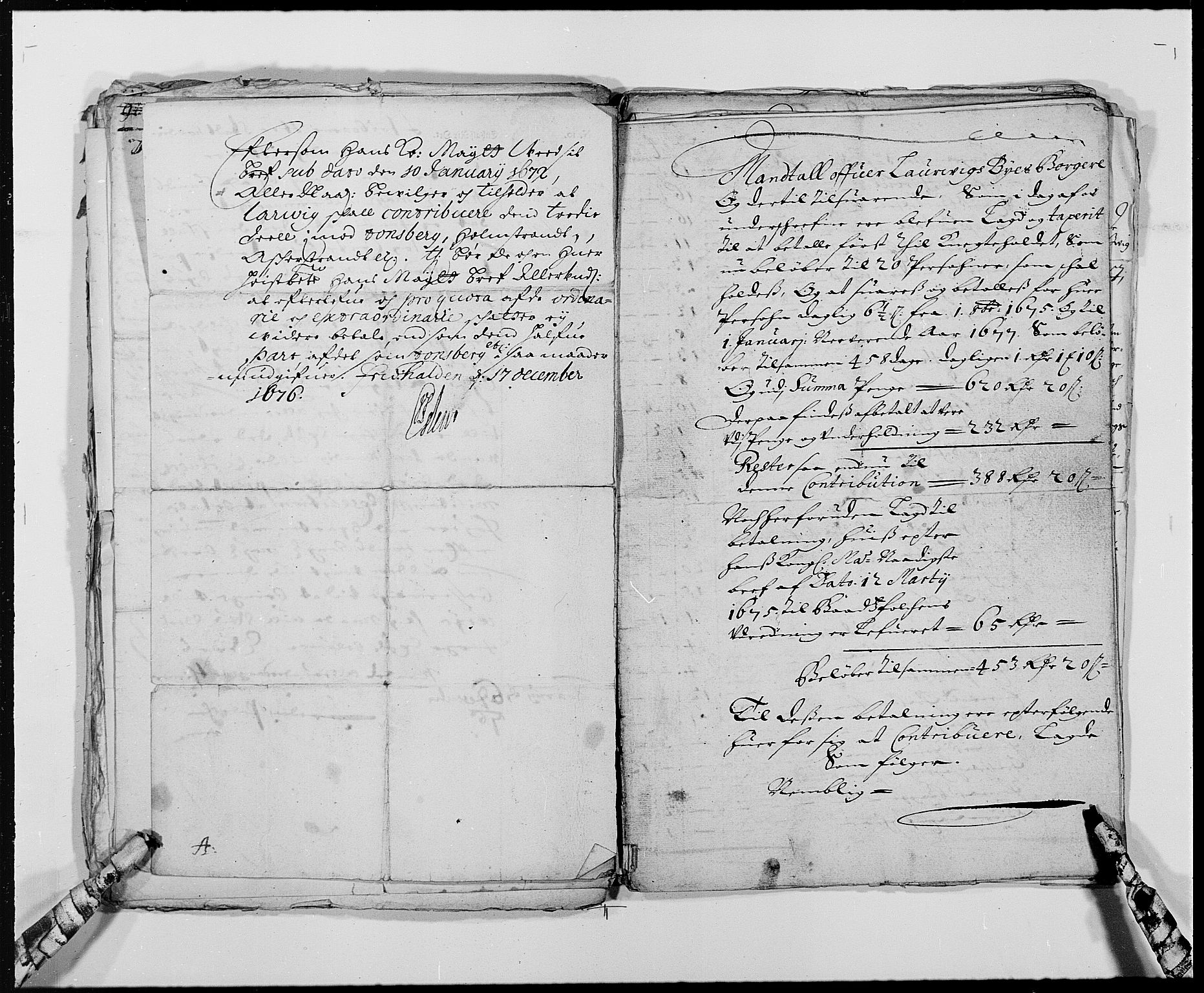Rentekammeret inntil 1814, Reviderte regnskaper, Byregnskaper, AV/RA-EA-4066/R/Ri/L0177: [I1] Kontribusjonsregnskap, 1675-1689, s. 36