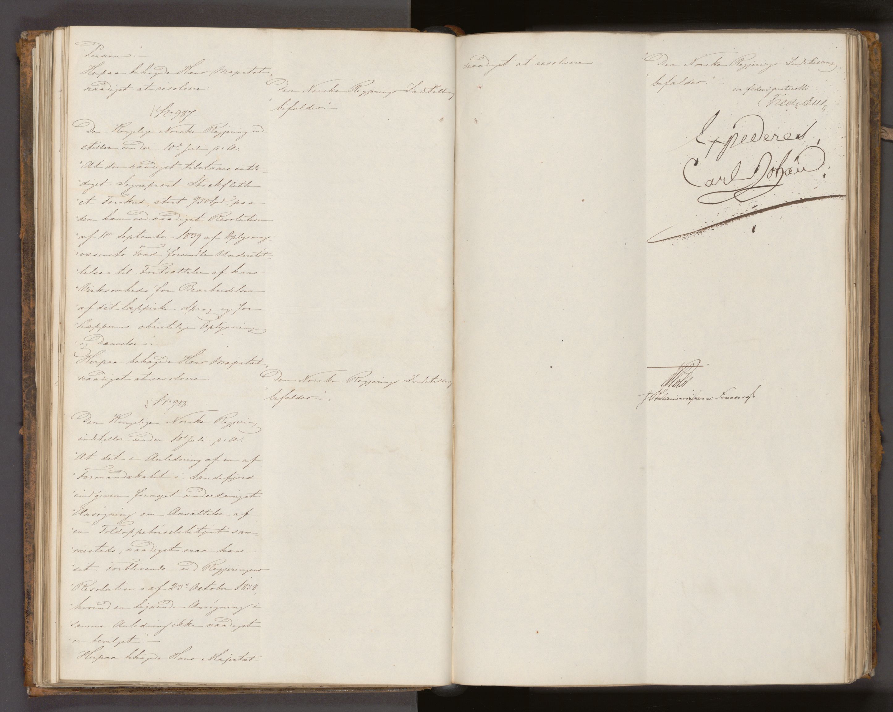 Statsrådssekretariatet, AV/RA-S-1001/A/Ab/L0052: Kgl. res. nr. 814-1552, 2. halvår, 1840