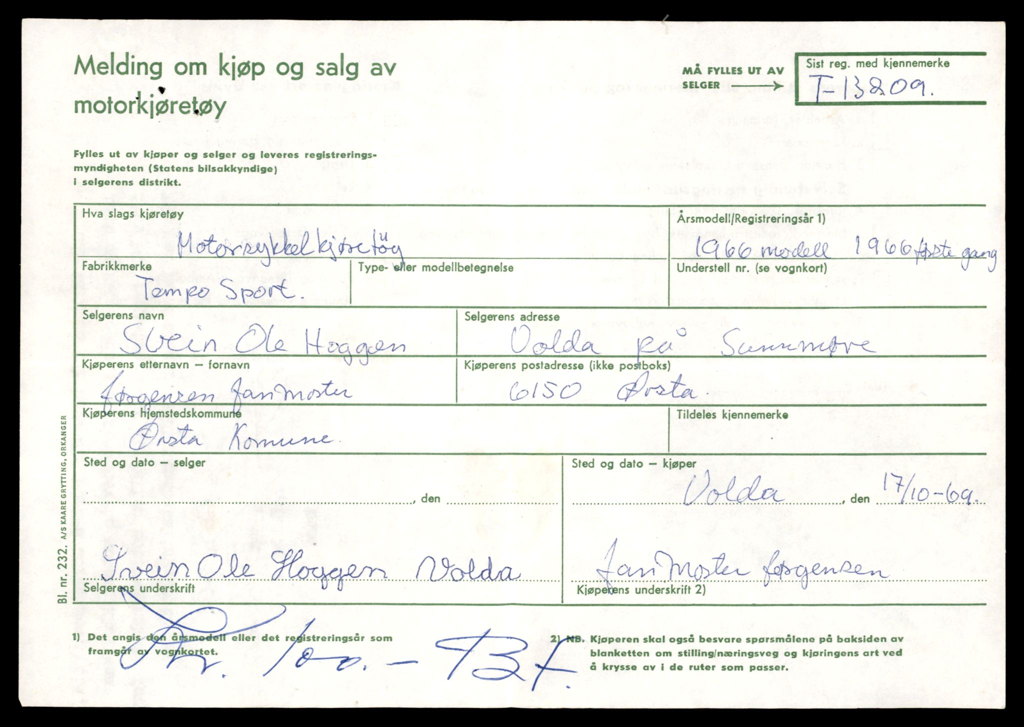 Møre og Romsdal vegkontor - Ålesund trafikkstasjon, AV/SAT-A-4099/F/Fe/L0038: Registreringskort for kjøretøy T 13180 - T 13360, 1927-1998, s. 481