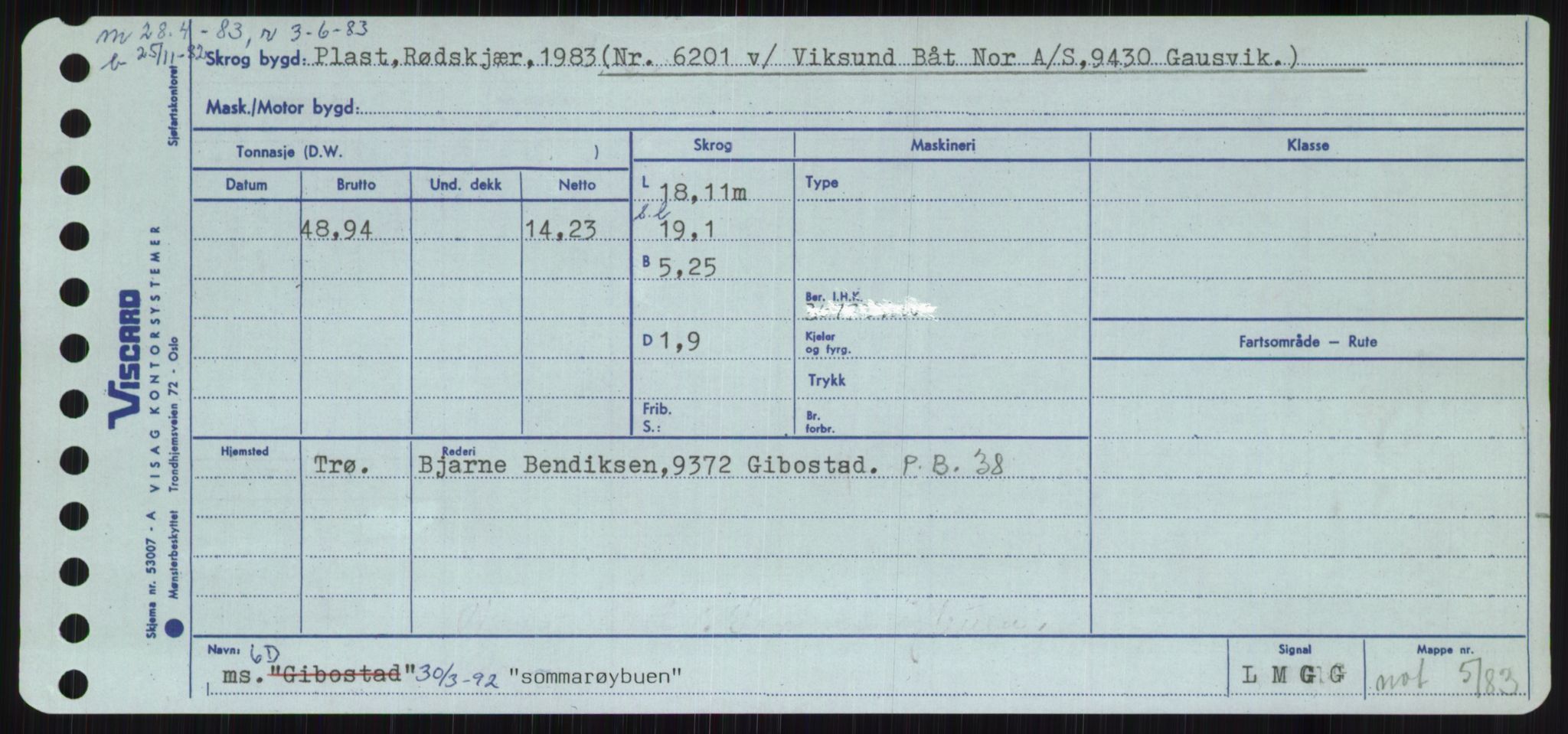 Sjøfartsdirektoratet med forløpere, Skipsmålingen, AV/RA-S-1627/H/Ha/L0005/0002: Fartøy, S-Sven / Fartøy, Skjo-Sven, s. 271