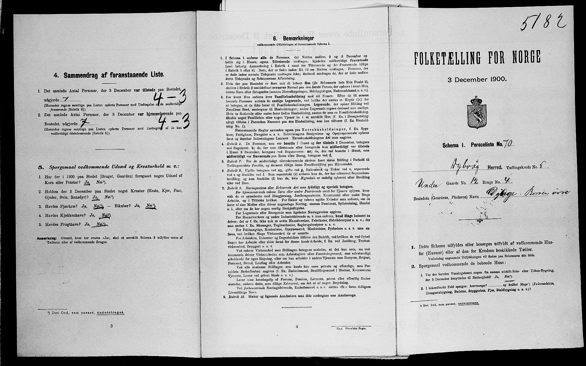 SAK, Folketelling 1900 for 0915 Dypvåg herred, 1900, s. 737
