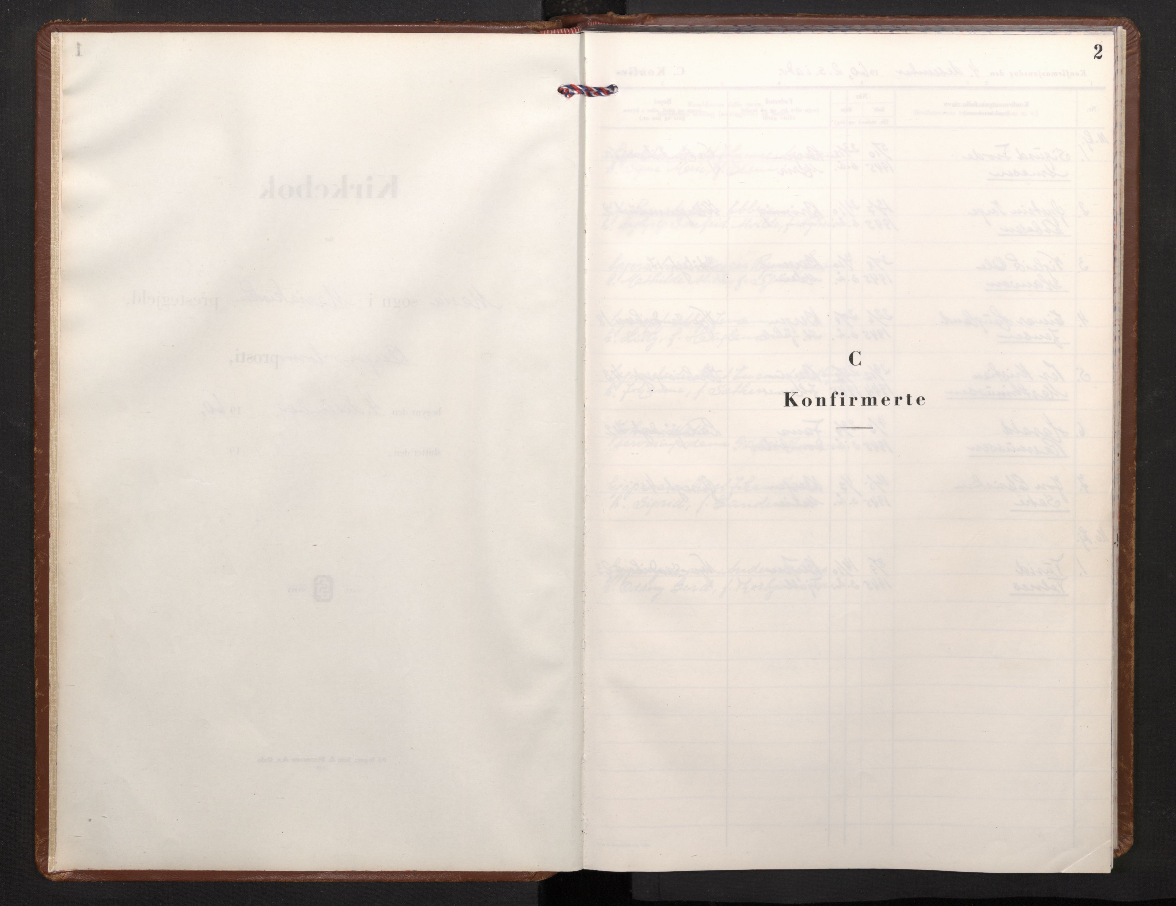 Mariakirken Sokneprestembete, AV/SAB-A-76901/H/Haa/L0017: Ministerialbok nr. C 5, 1960-1993, s. 1b-2a