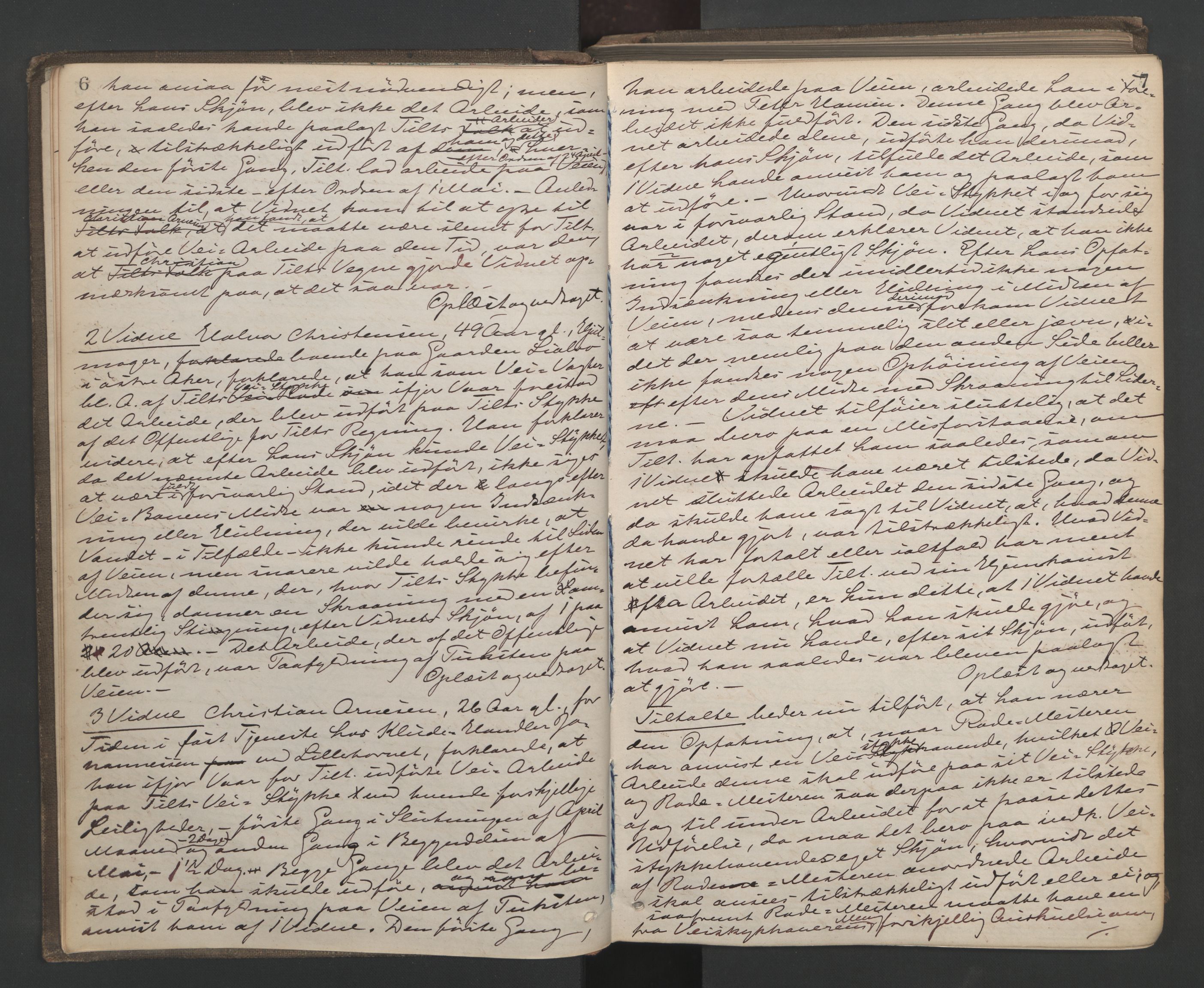 Aker sorenskriveri, AV/SAO-A-10895/F/Fc/Fcb/L0048: Ekstrarettsprotokoll, 1877-1881, s. 6-7