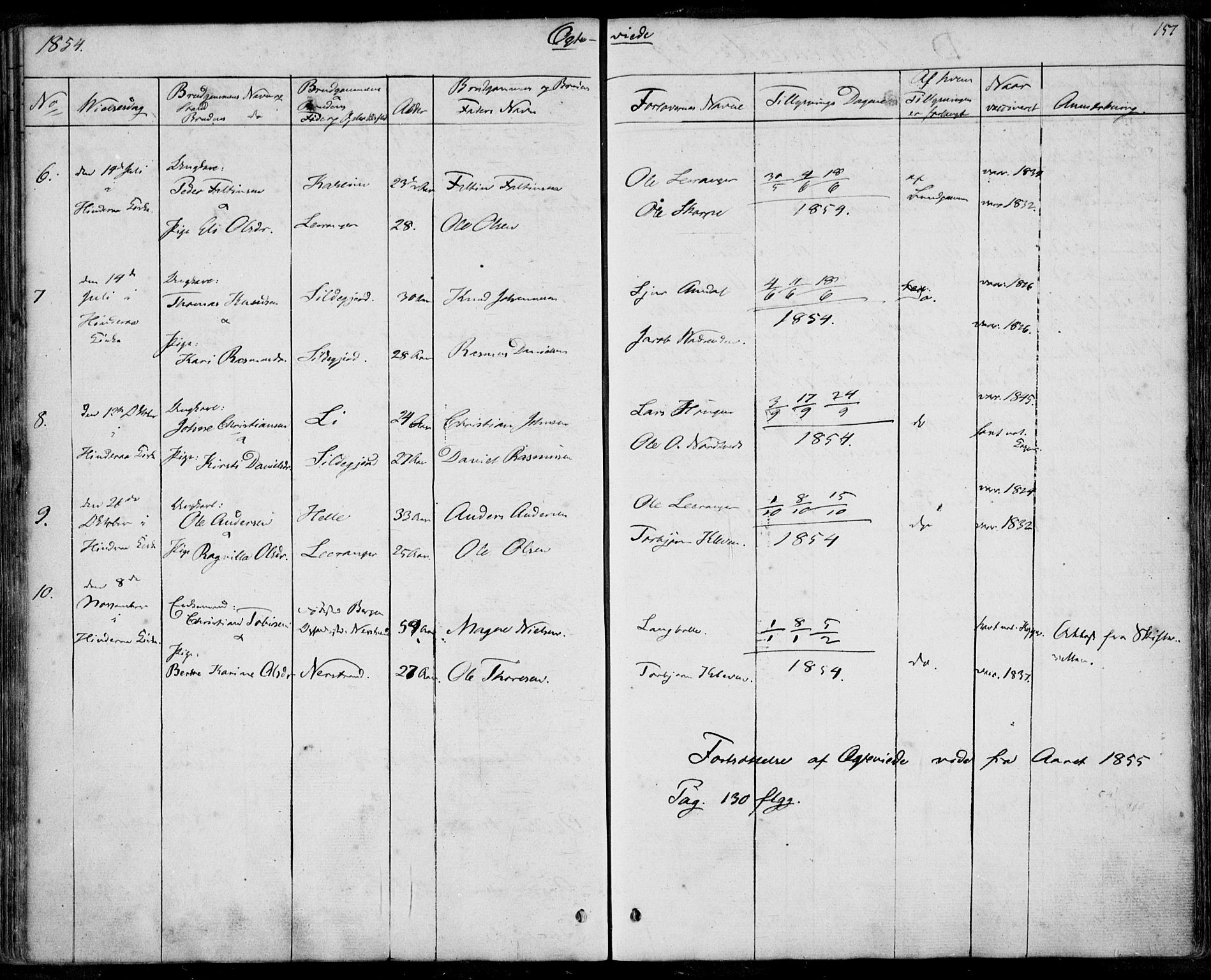Nedstrand sokneprestkontor, SAST/A-101841/01/IV: Ministerialbok nr. A 8, 1839-1860, s. 157