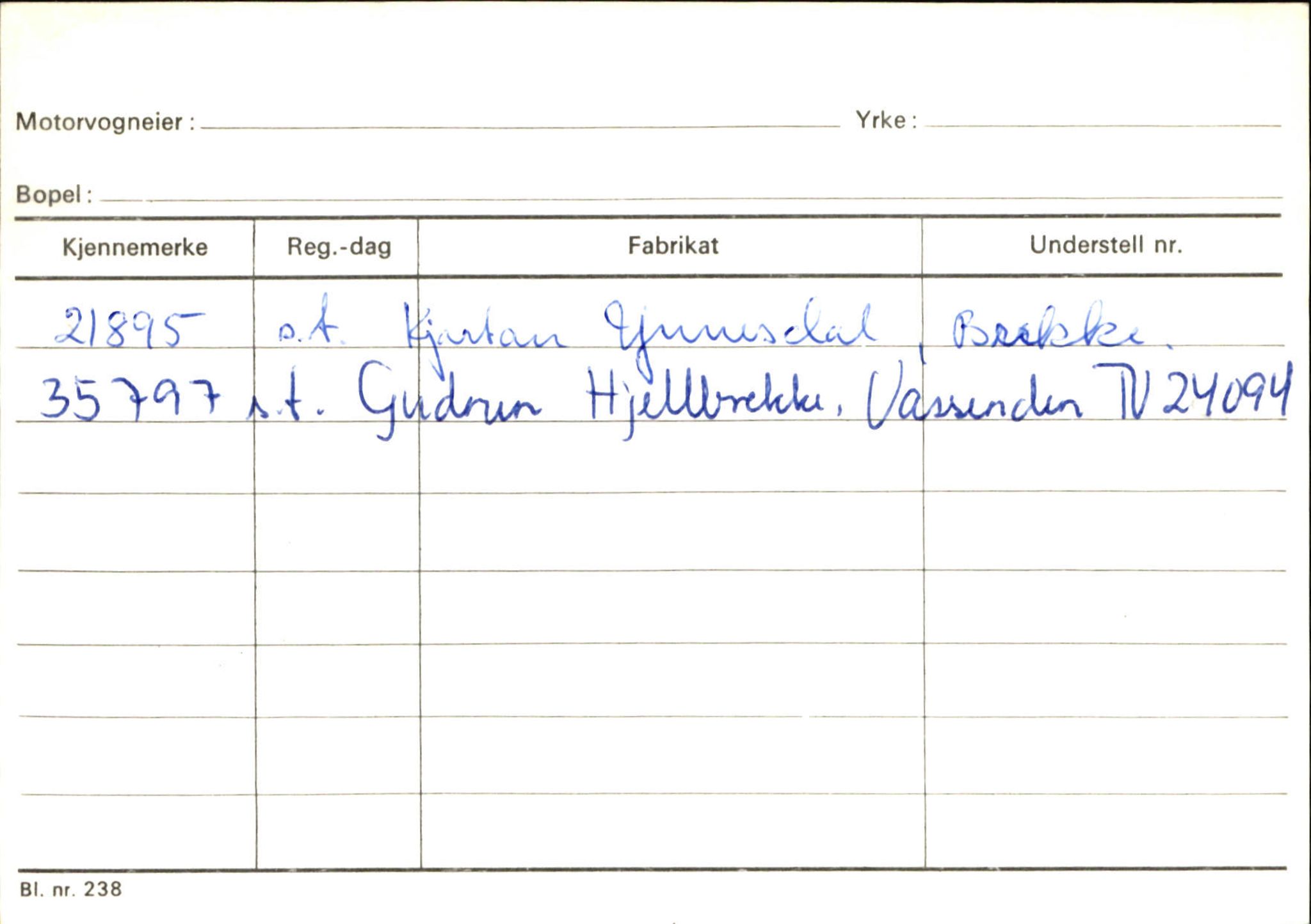 Statens vegvesen, Sogn og Fjordane vegkontor, AV/SAB-A-5301/4/F/L0125: Eigarregister Sogndal V-Å. Aurland A-Å. Fjaler A-N, 1945-1975, s. 682