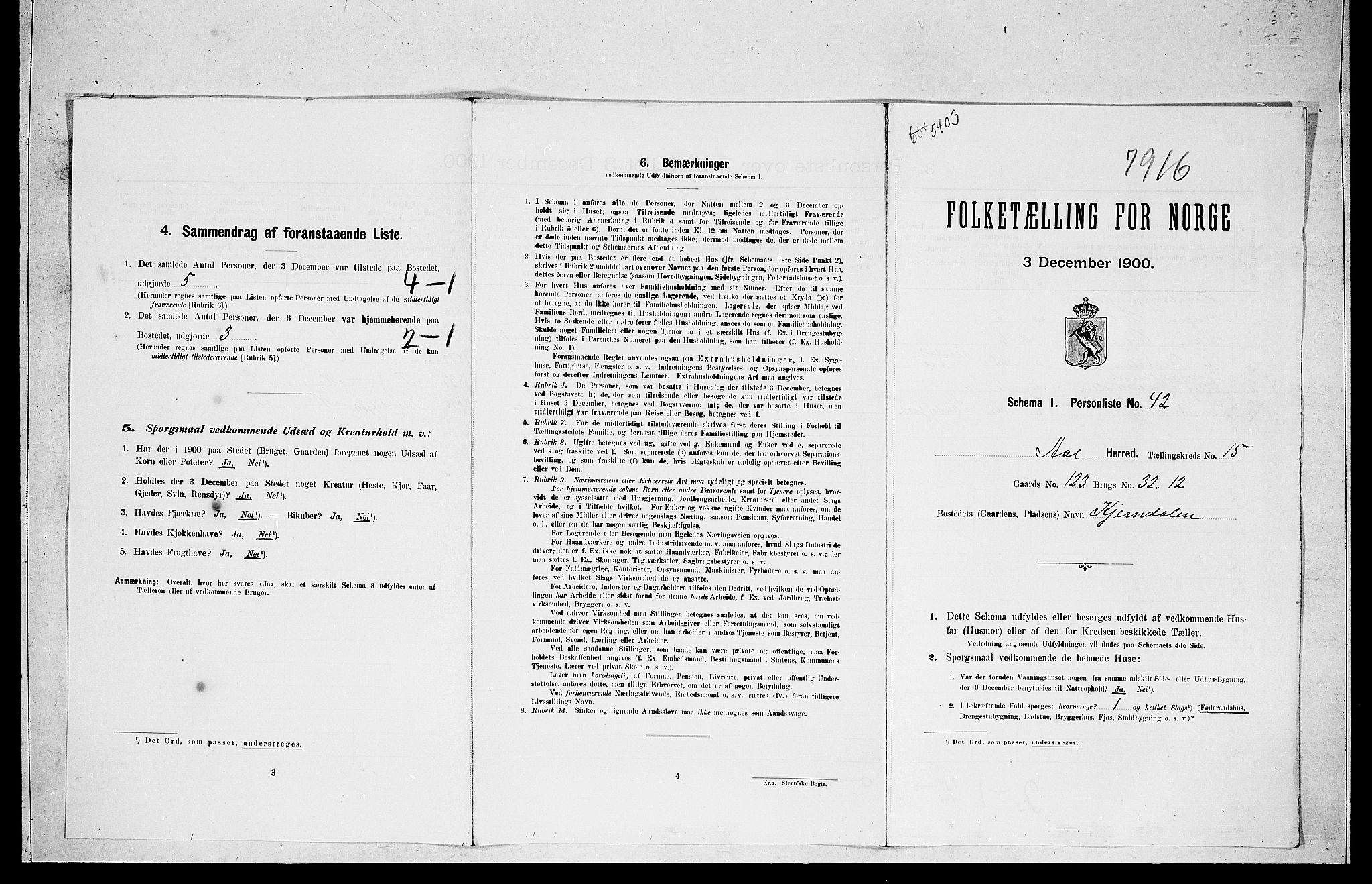 RA, Folketelling 1900 for 0619 Ål herred, 1900, s. 106