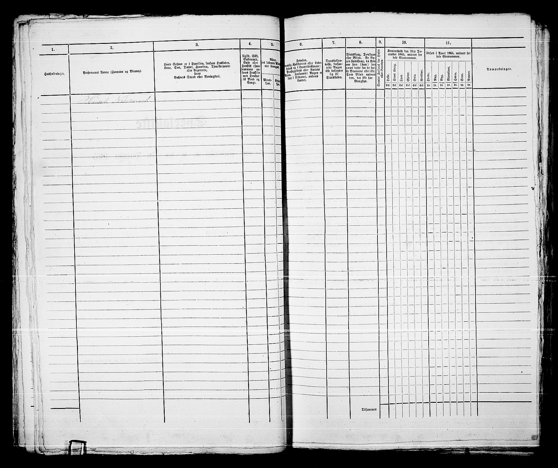 RA, Folketelling 1865 for 0601B Norderhov prestegjeld, Hønefoss kjøpstad, 1865, s. 93