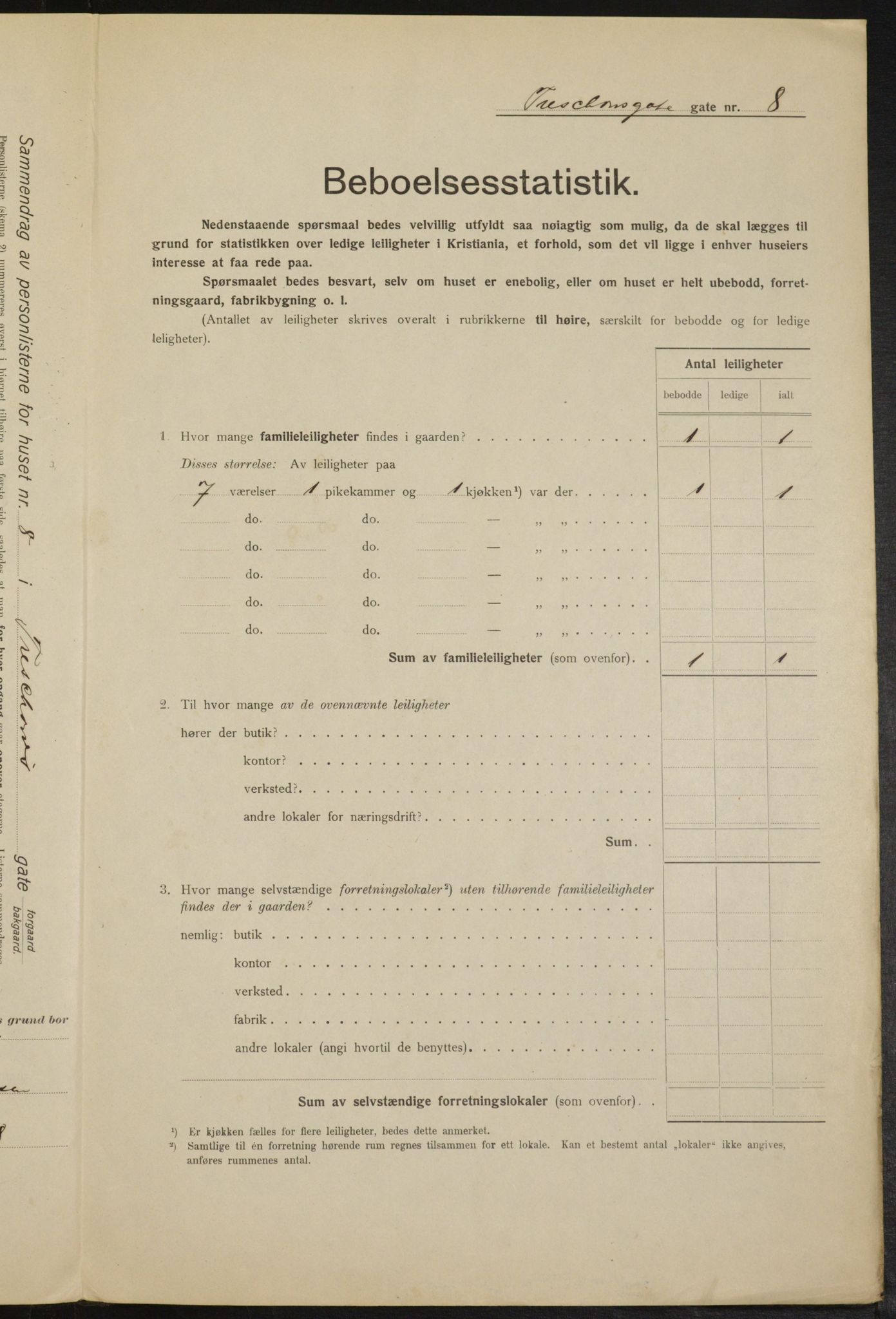 OBA, Kommunal folketelling 1.2.1915 for Kristiania, 1915, s. 115795