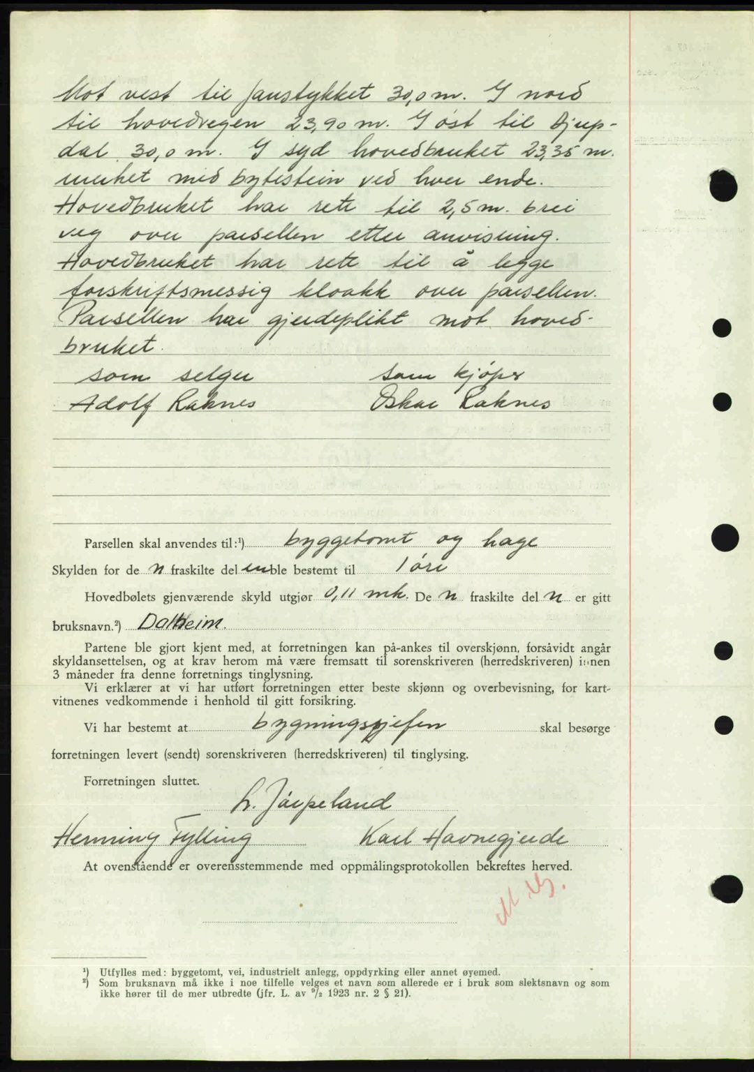 Nordre Sunnmøre sorenskriveri, AV/SAT-A-0006/1/2/2C/2Ca: Pantebok nr. A32, 1949-1949, Dagboknr: 1877/1949