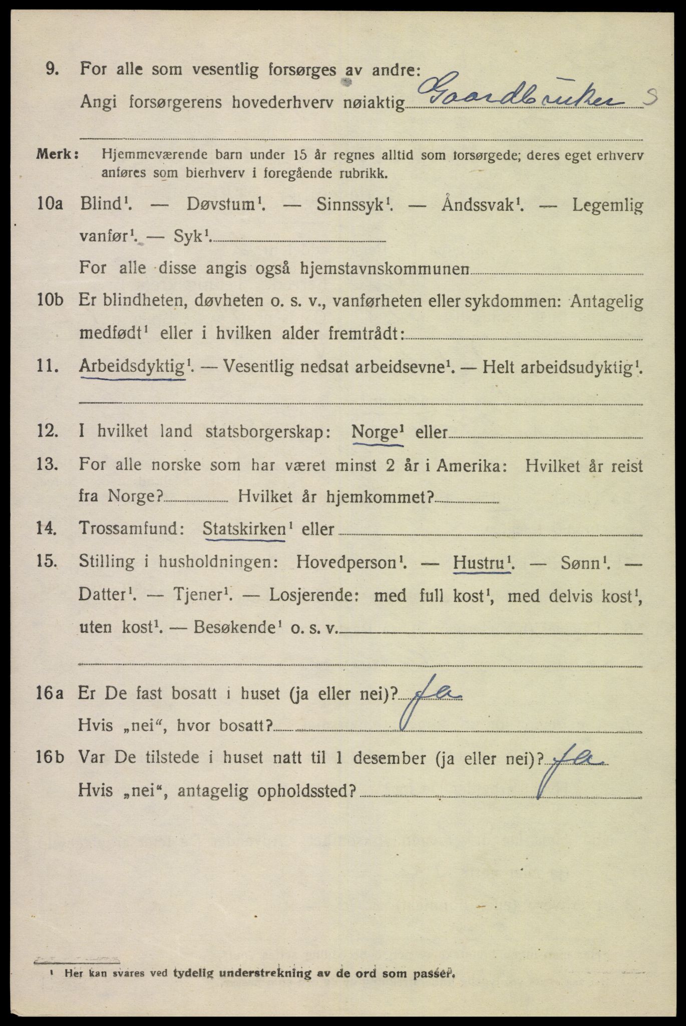 SAK, Folketelling 1920 for 1039 Herad herred, 1920, s. 1327