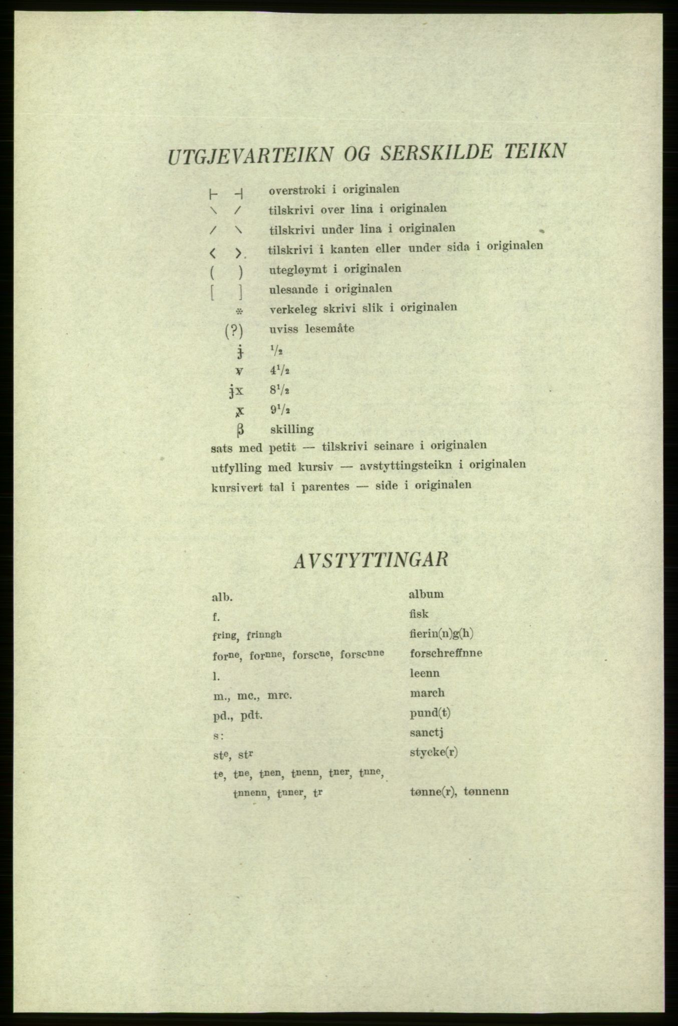 Publikasjoner utgitt av Arkivverket, PUBL/PUBL-001/C/0005: Bind 5: Rekneskap for Bergenhus len 1566-1567: B. Utgift C. Dei nordlandske lena og Finnmark D. Ekstrakt, 1566-1567, s. VIII