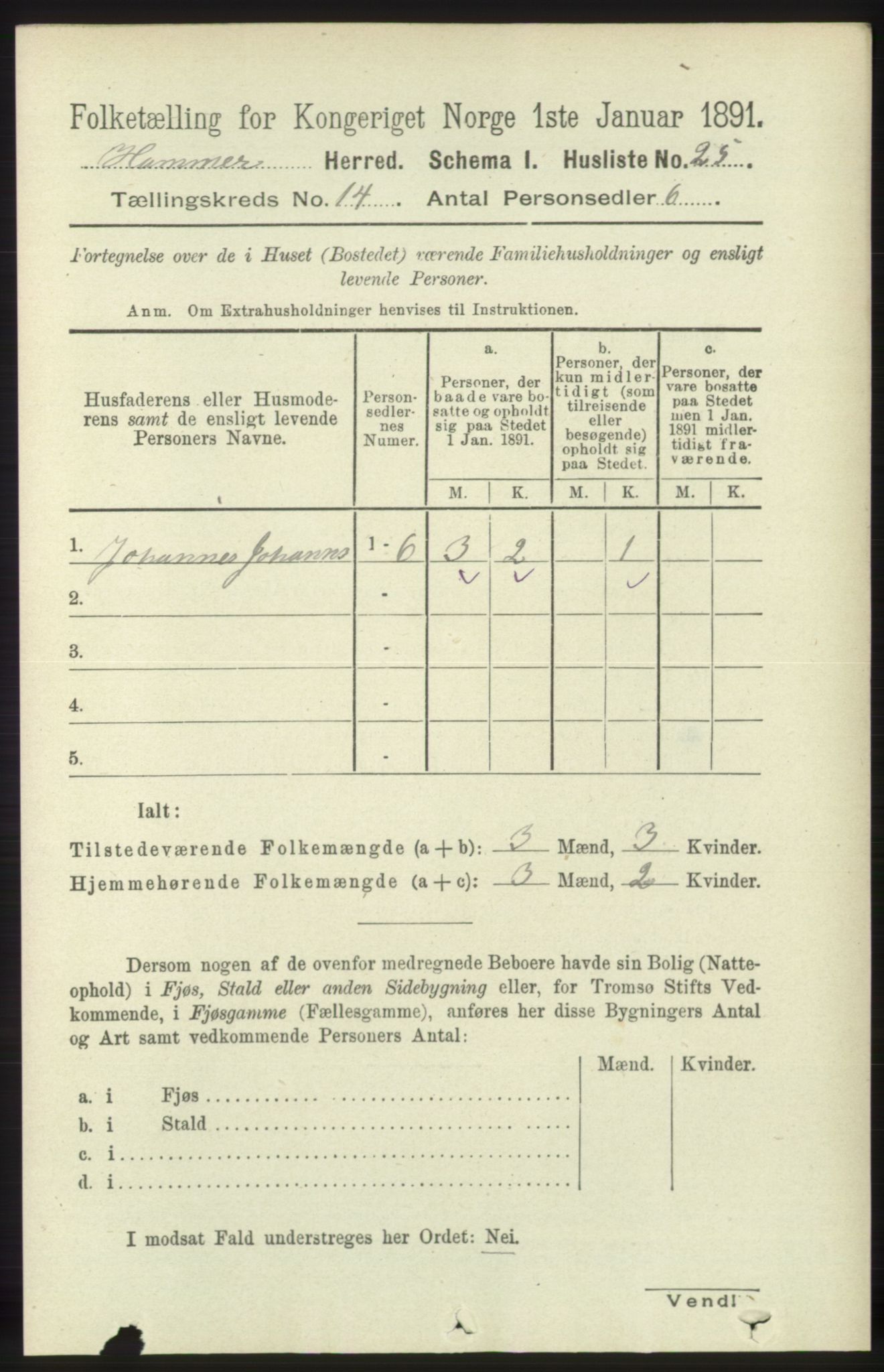 RA, Folketelling 1891 for 1254 Hamre herred, 1891, s. 4379