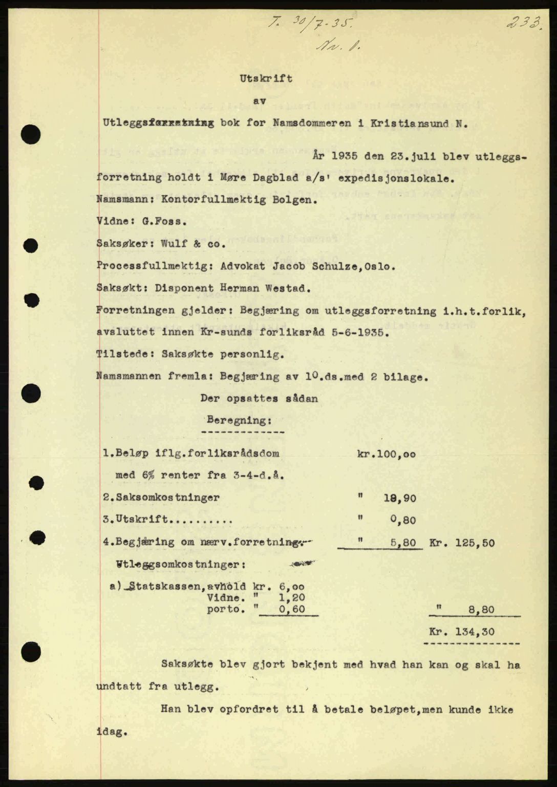 Kristiansund byfogd, SAT/A-4587/A/27: Pantebok nr. 28, 1934-1936, Tingl.dato: 30.07.1935