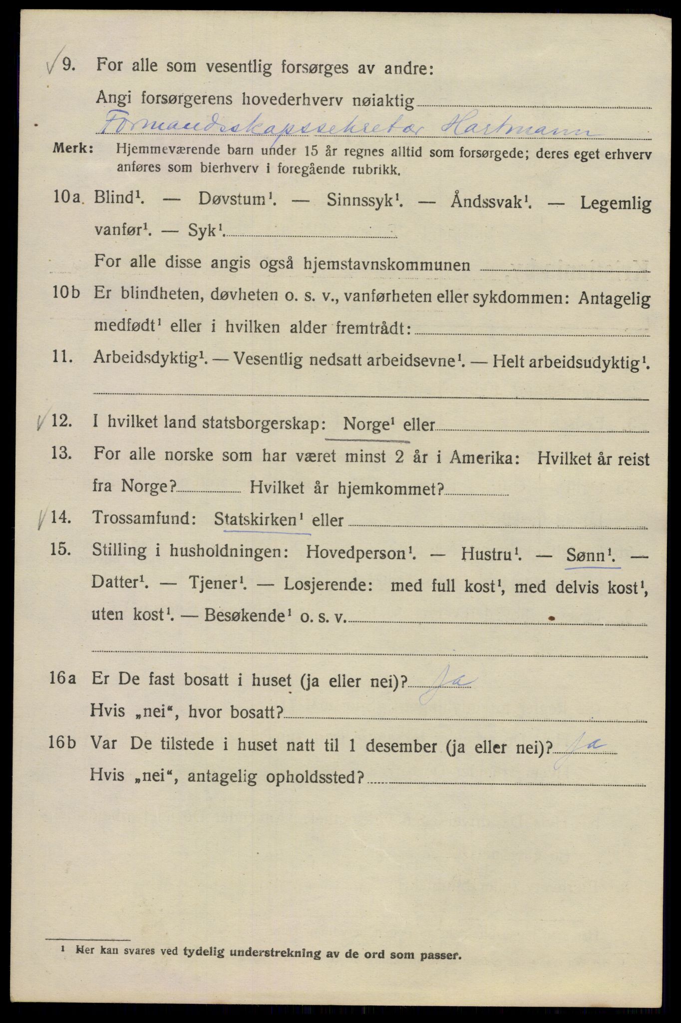 SAO, Folketelling 1920 for 0301 Kristiania kjøpstad, 1920, s. 251414