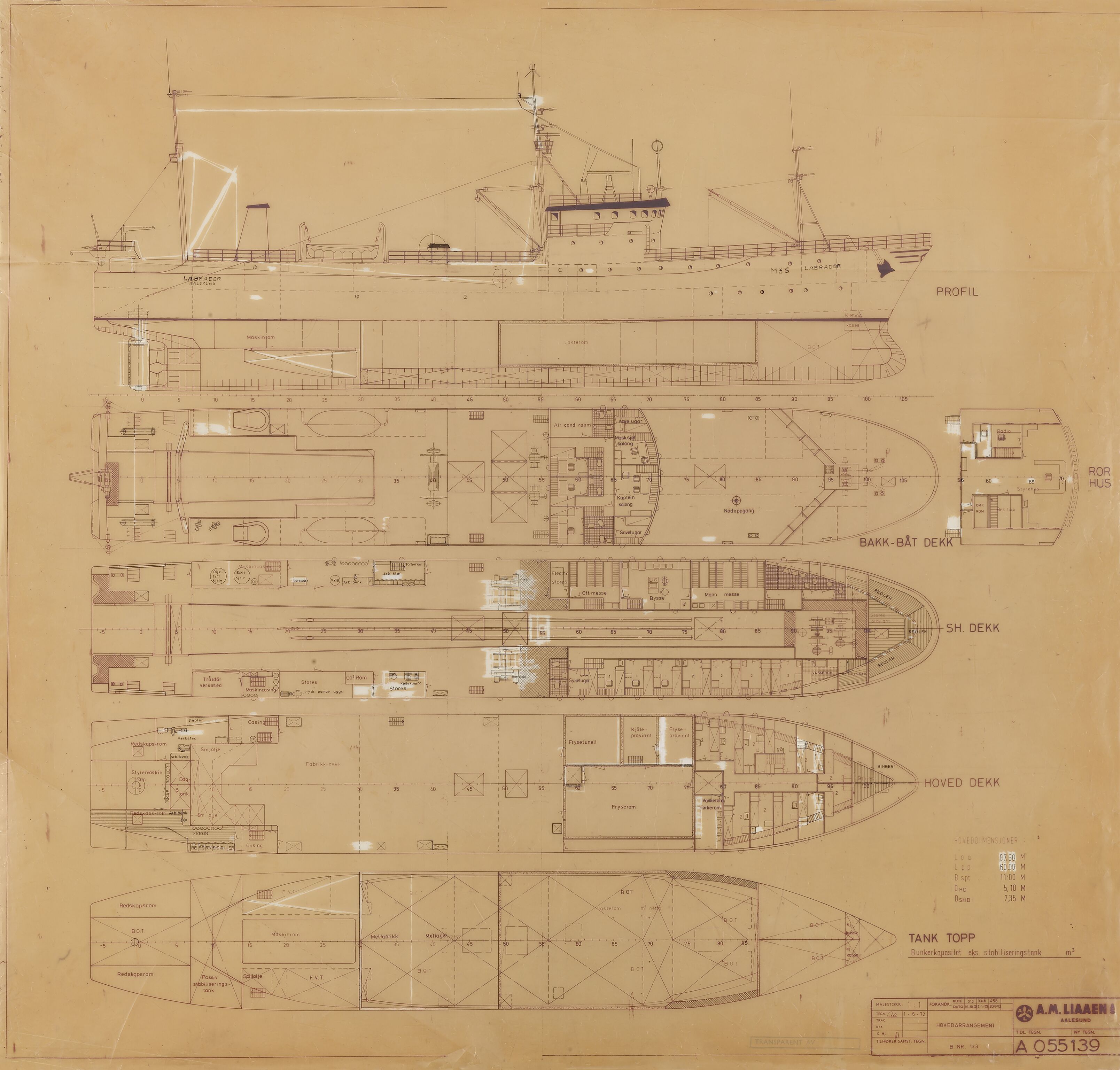 A.M. Liaaen, IKAM/P-00090/T/Tb/Tbi/L0001/0023: Rull-arkiv (register i Taa: 15): rull 1 - 80, 1974