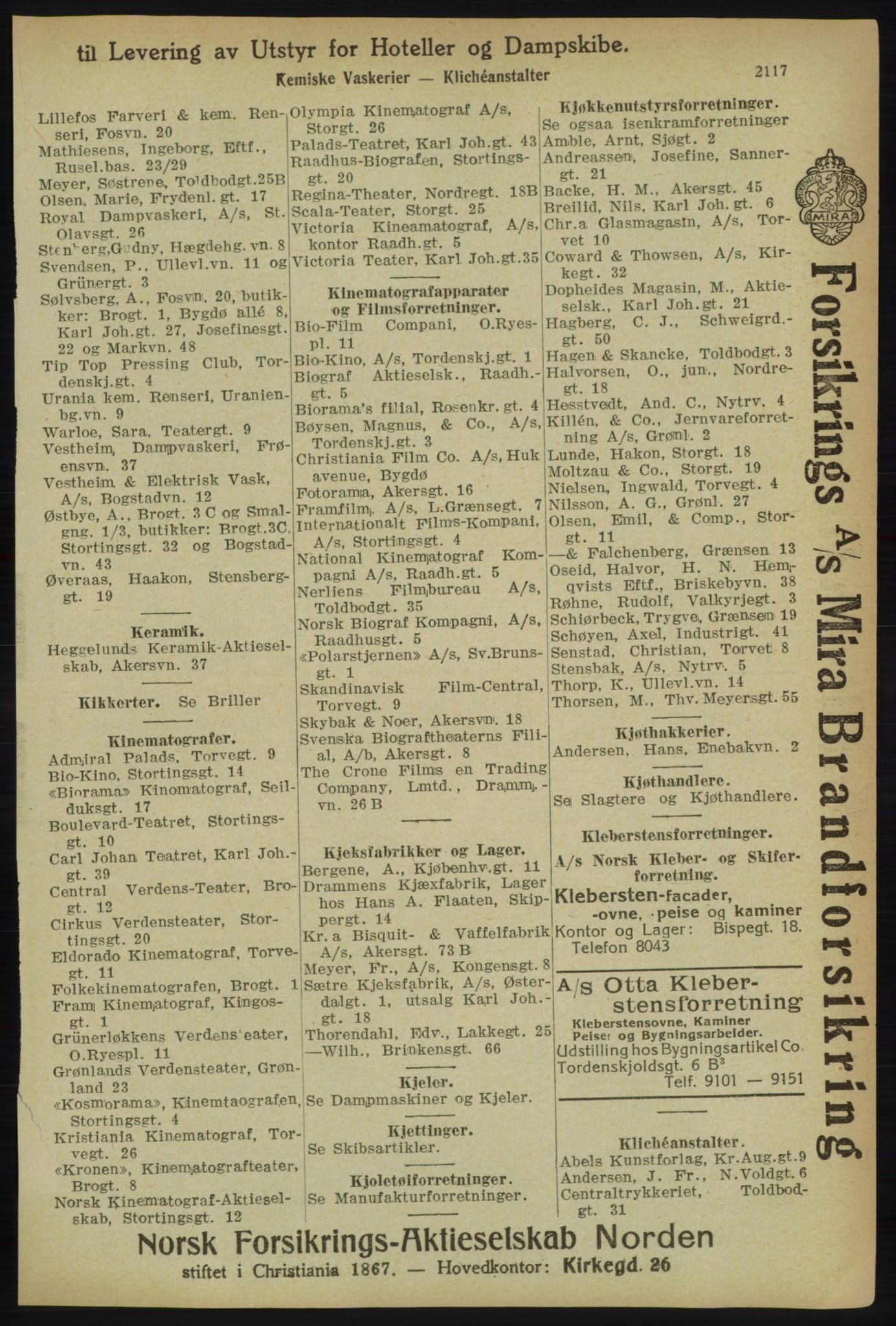 Kristiania/Oslo adressebok, PUBL/-, 1918, s. 2270