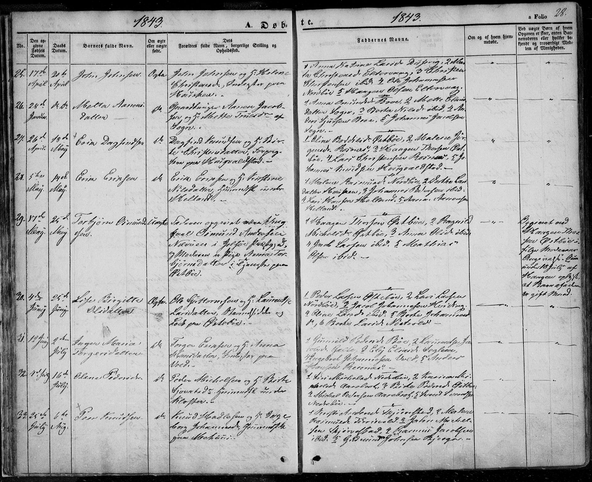 Rennesøy sokneprestkontor, AV/SAST-A -101827/H/Ha/Haa/L0005: Ministerialbok nr. A 5, 1838-1859, s. 28