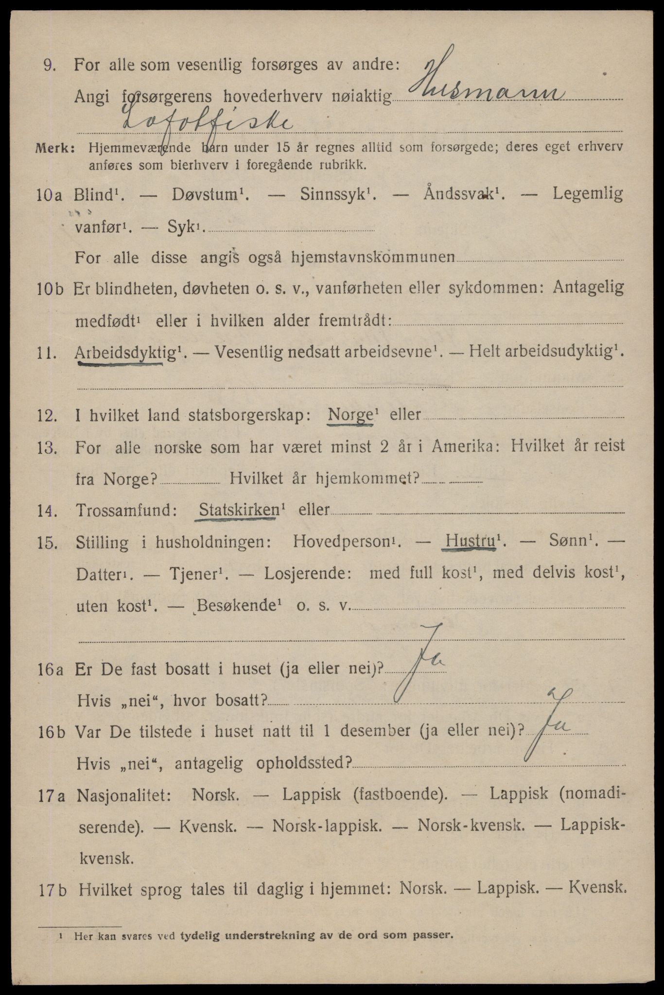 SAT, Folketelling 1920 for 1859 Flakstad herred, 1920, s. 3420