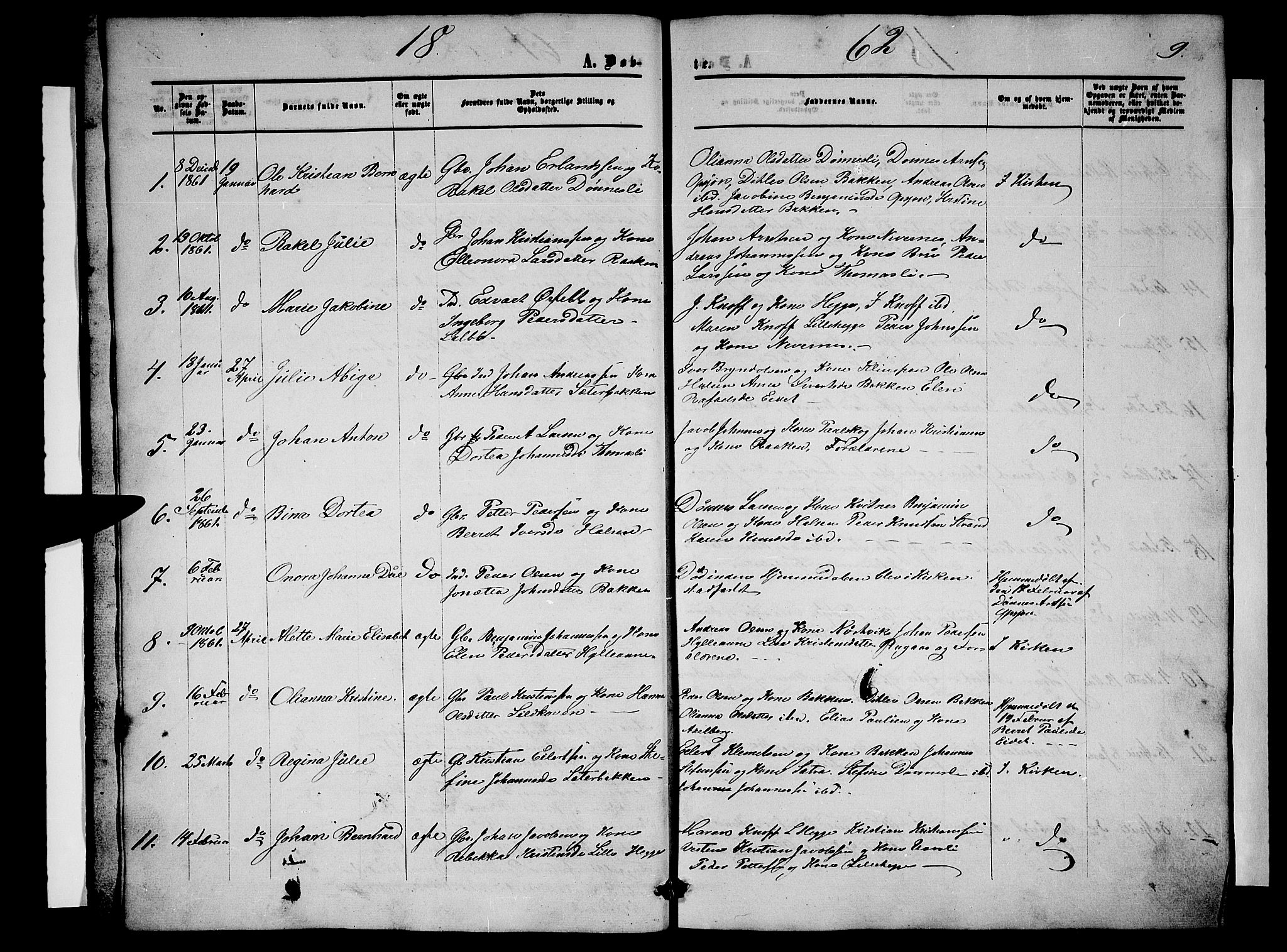 Ministerialprotokoller, klokkerbøker og fødselsregistre - Nordland, AV/SAT-A-1459/814/L0229: Klokkerbok nr. 814C02, 1859-1883, s. 9