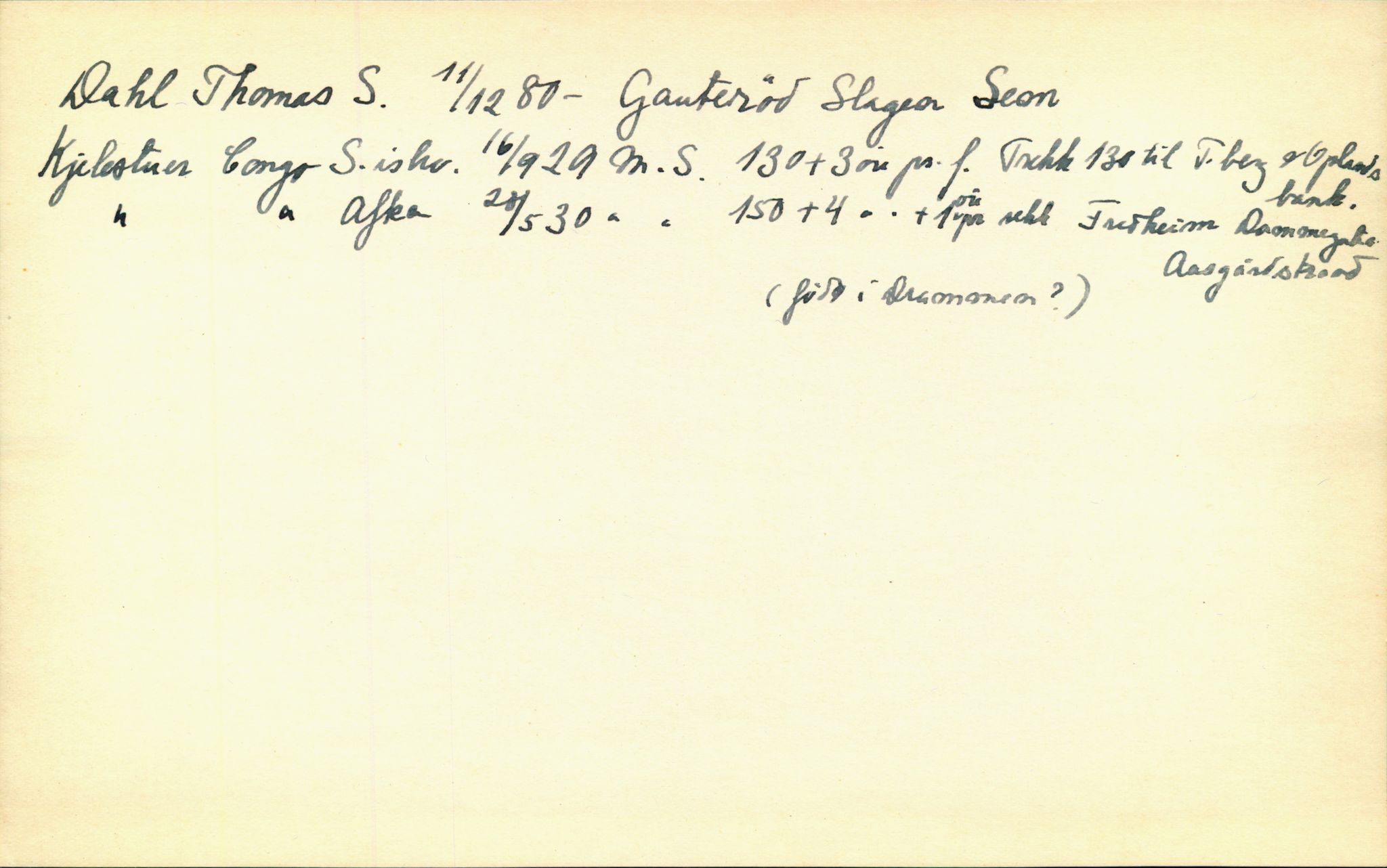 Hans Bogens samling, VEMU/ARS-A-1283/P/L0002: Mannskapskort, B - F, 1900-1930, s. 446