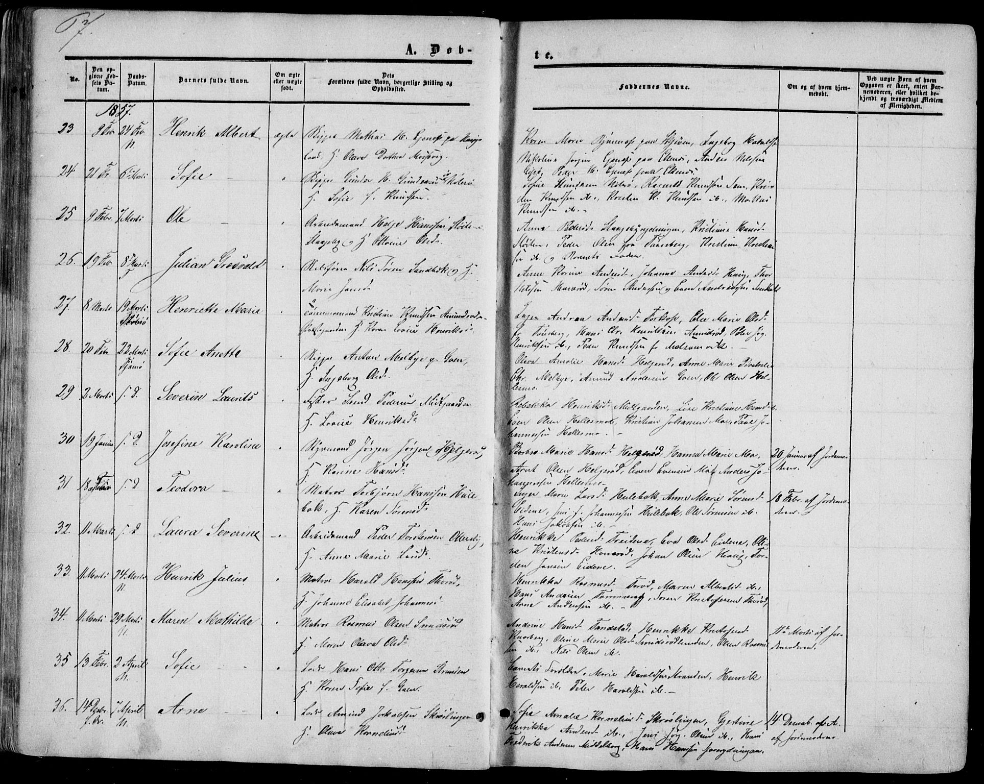 Nøtterøy kirkebøker, AV/SAKO-A-354/F/Fa/L0006: Ministerialbok nr. I 6, 1852-1864, s. 67