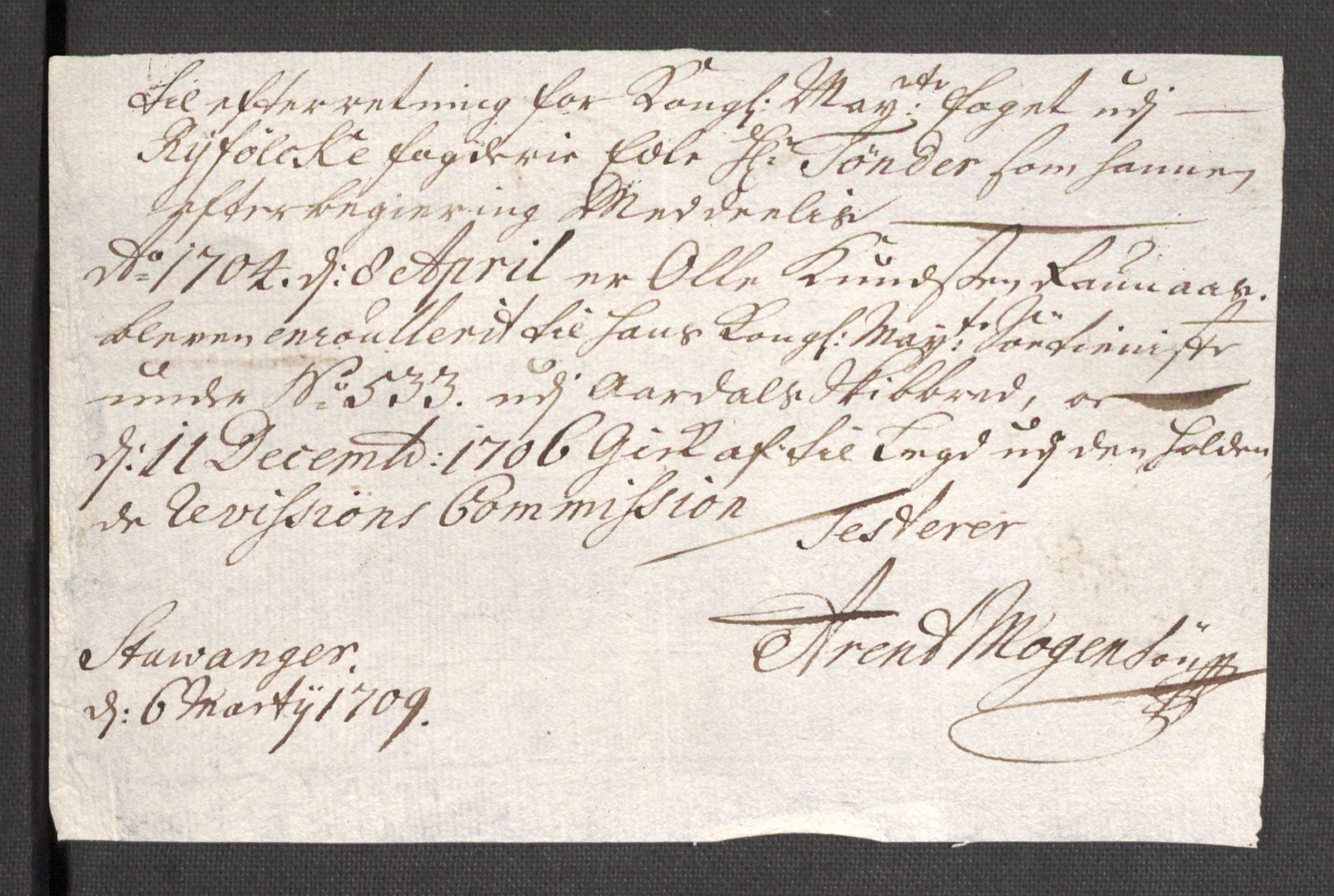 Rentekammeret inntil 1814, Reviderte regnskaper, Fogderegnskap, AV/RA-EA-4092/R47/L2860: Fogderegnskap Ryfylke, 1703-1705, s. 558