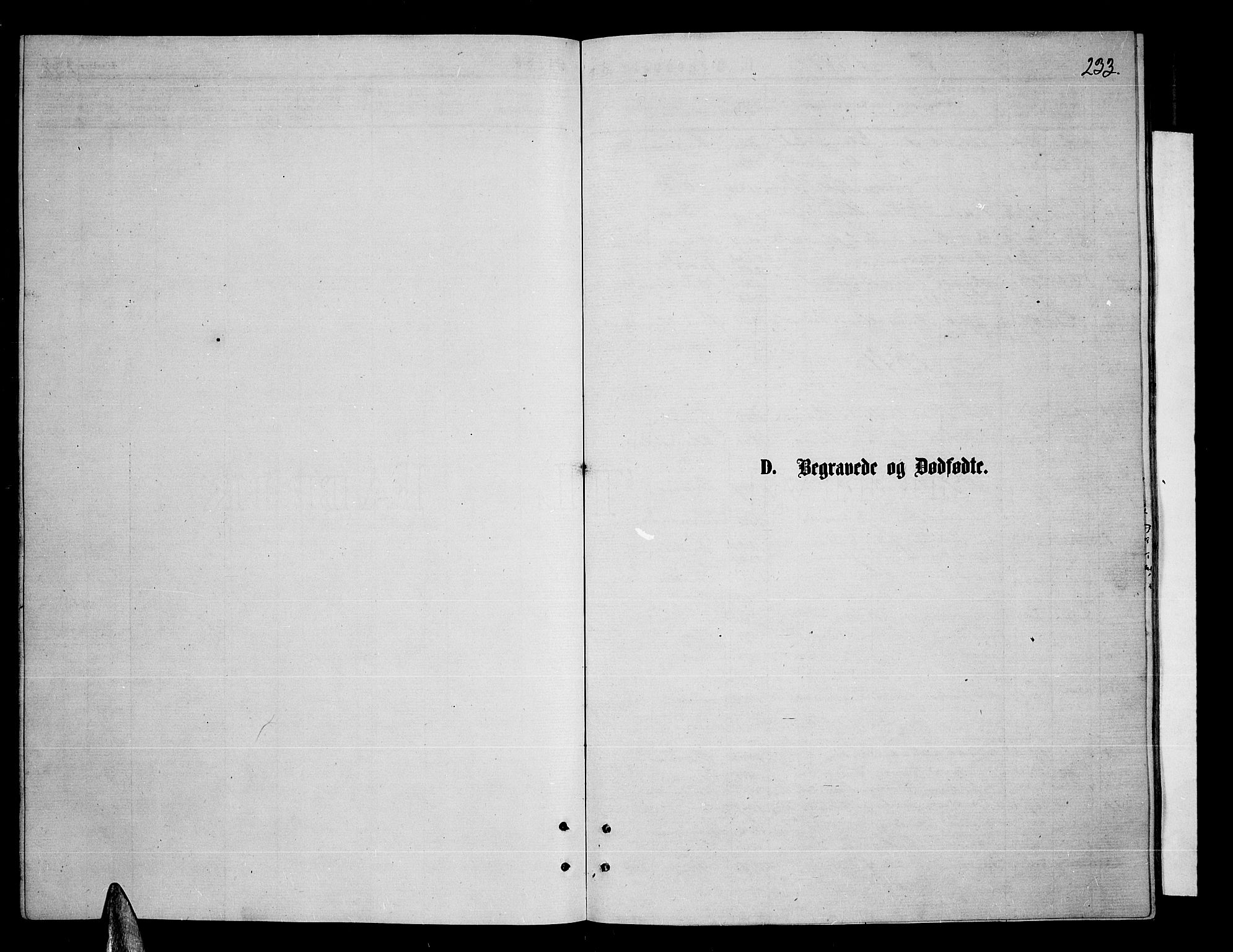 Kvæfjord sokneprestkontor, SATØ/S-1323/G/Ga/Gab/L0004klokker: Klokkerbok nr. 4, 1870-1886, s. 233