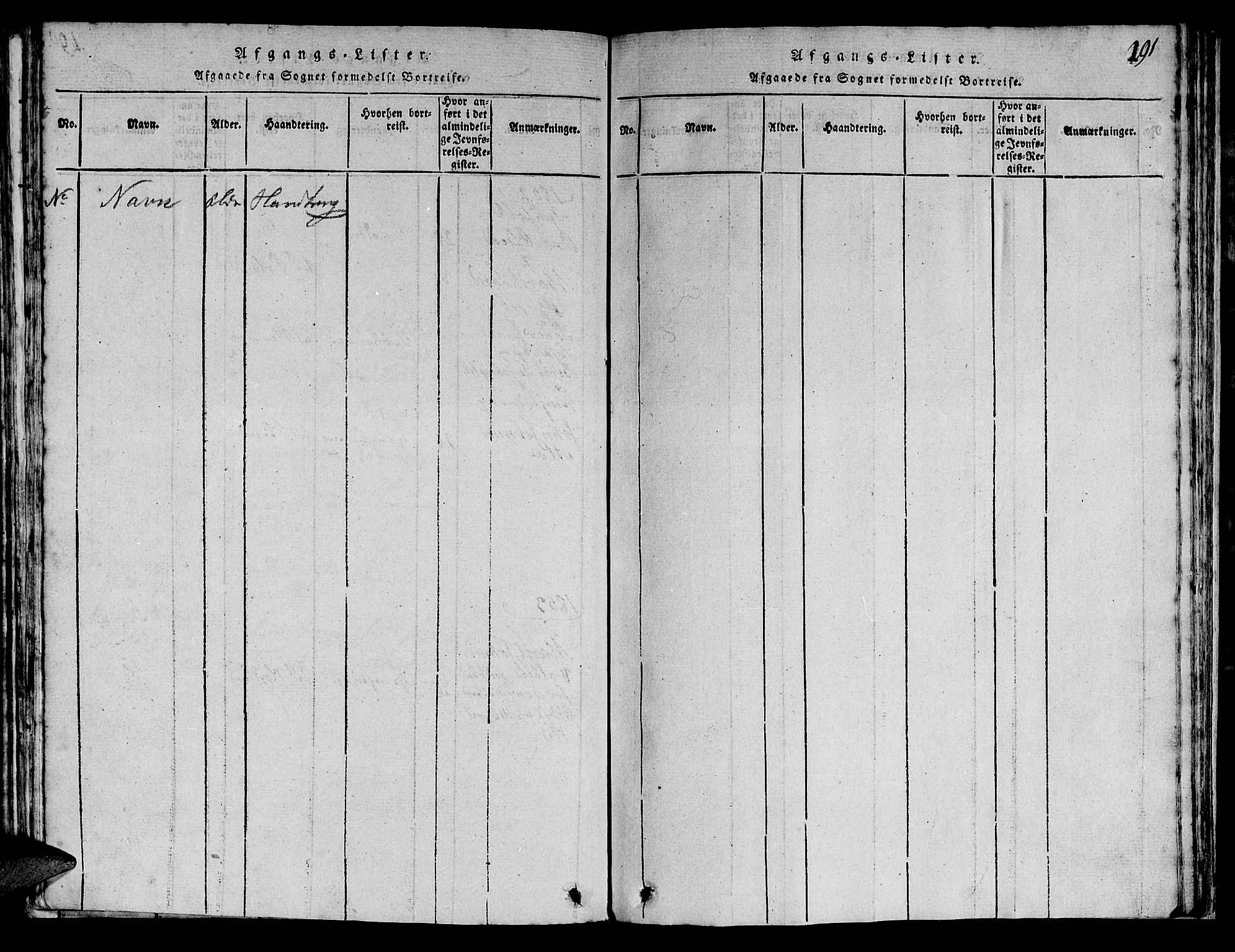 Ministerialprotokoller, klokkerbøker og fødselsregistre - Sør-Trøndelag, AV/SAT-A-1456/613/L0393: Klokkerbok nr. 613C01, 1816-1886, s. 291