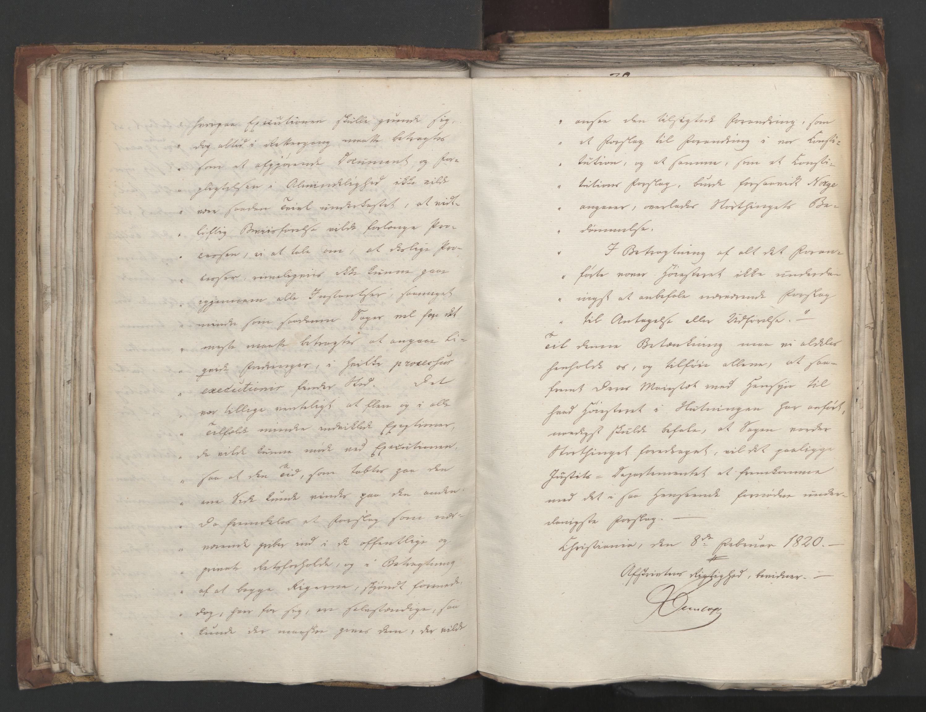 Statsrådsavdelingen i Stockholm, AV/RA-S-1003/D/Da/L0021: Regjeringsinnstillinger nr. 4233-4398, 1820, s. 169