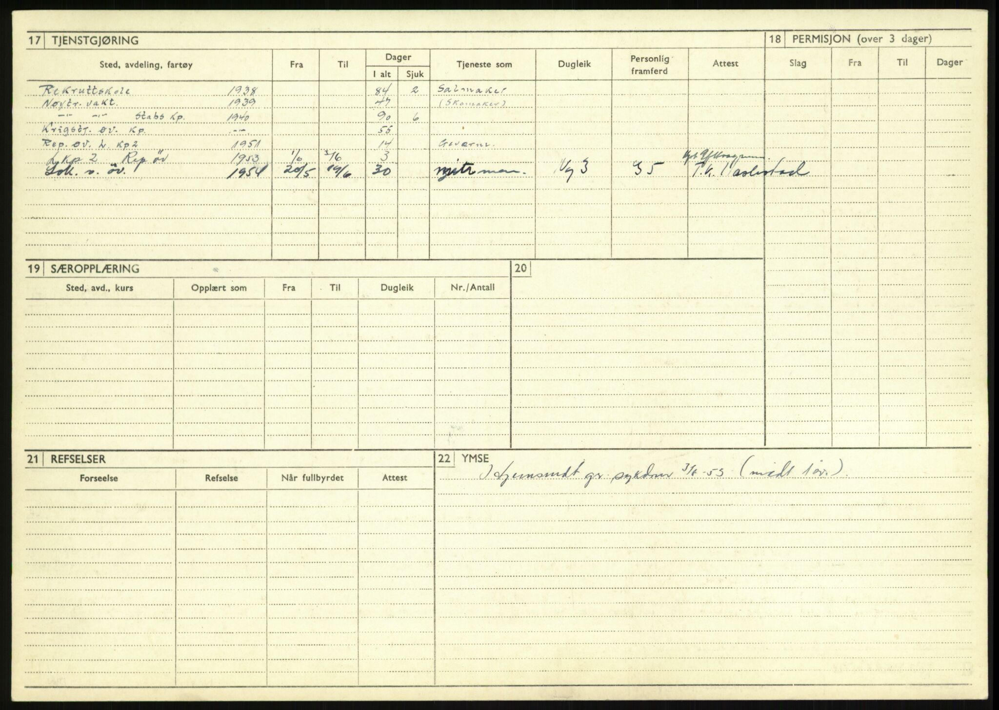 Forsvaret, Varanger bataljon, AV/RA-RAFA-2258/1/D/L0446: Rulleblad for menige født 1917-1919, 1917-1919, s. 65