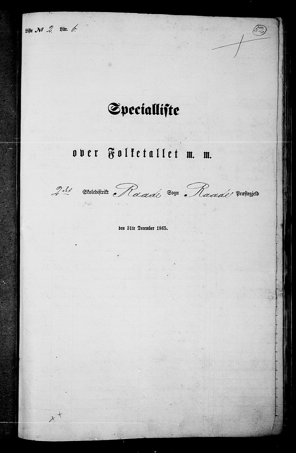 RA, Folketelling 1865 for 0135P Råde prestegjeld, 1865, s. 46