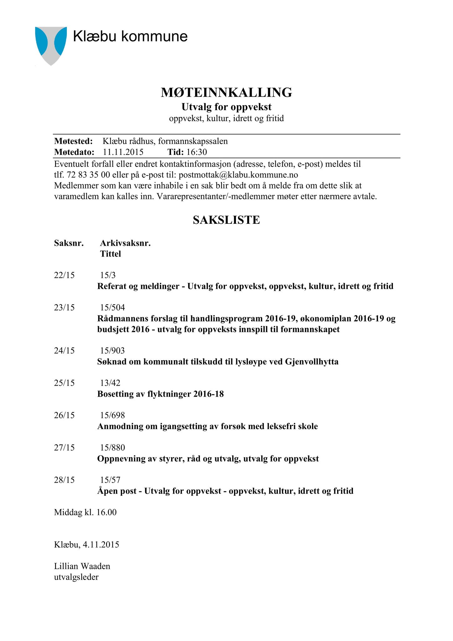 Klæbu Kommune, TRKO/KK/04-UO/L006: Utvalg for oppvekst - Møtedokumenter, 2015, s. 379