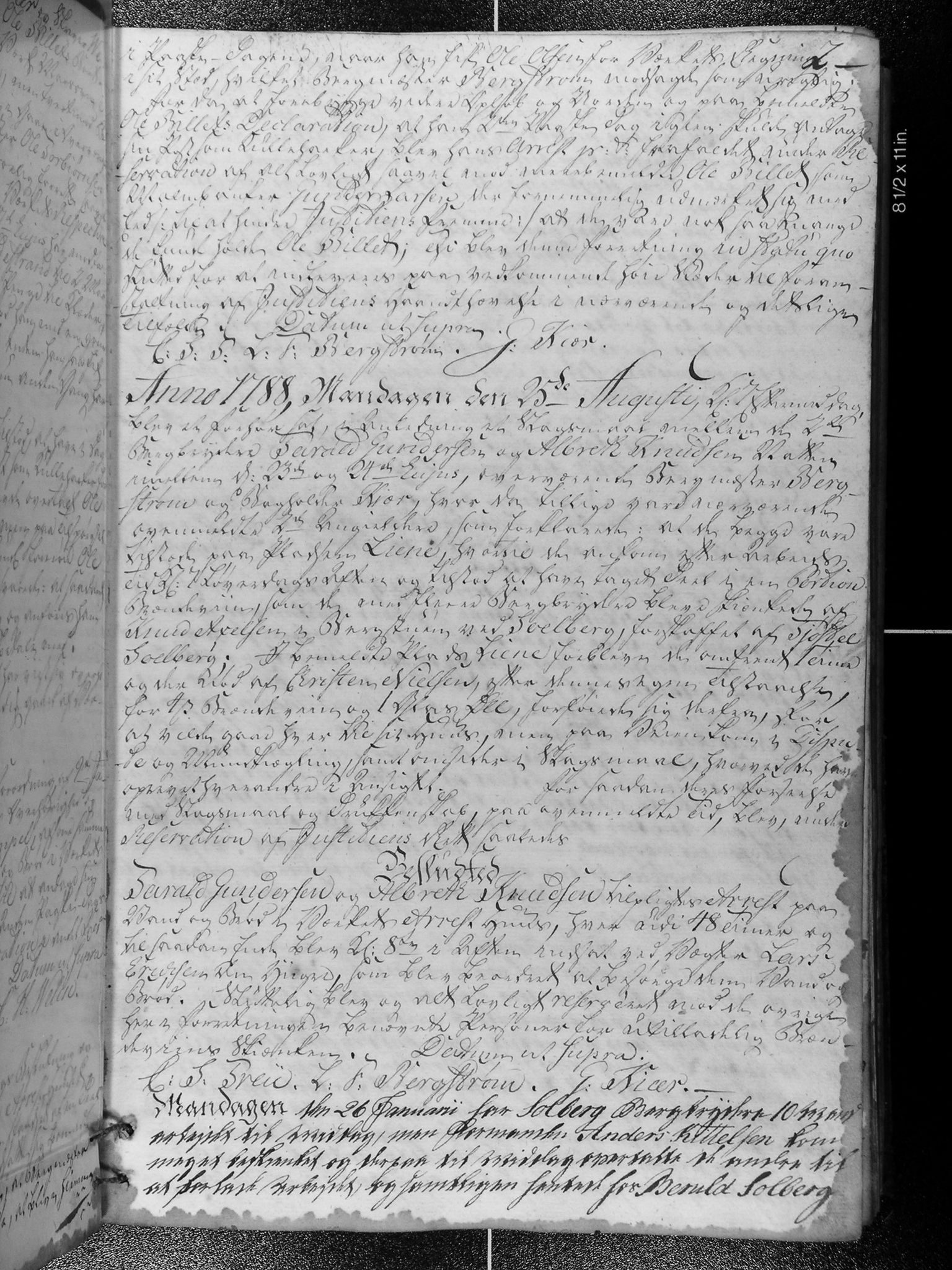 Baaseland Jernverk og Næs Jernverk, NESJ/NJM-001/02/01/L0002: Justitz Protocoll ved Baaselandske Jernverck, 1736-1823