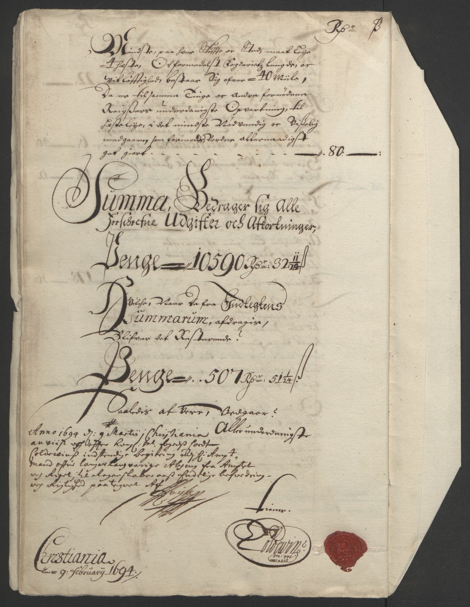 Rentekammeret inntil 1814, Reviderte regnskaper, Fogderegnskap, RA/EA-4092/R17/L1167: Fogderegnskap Gudbrandsdal, 1693, s. 22