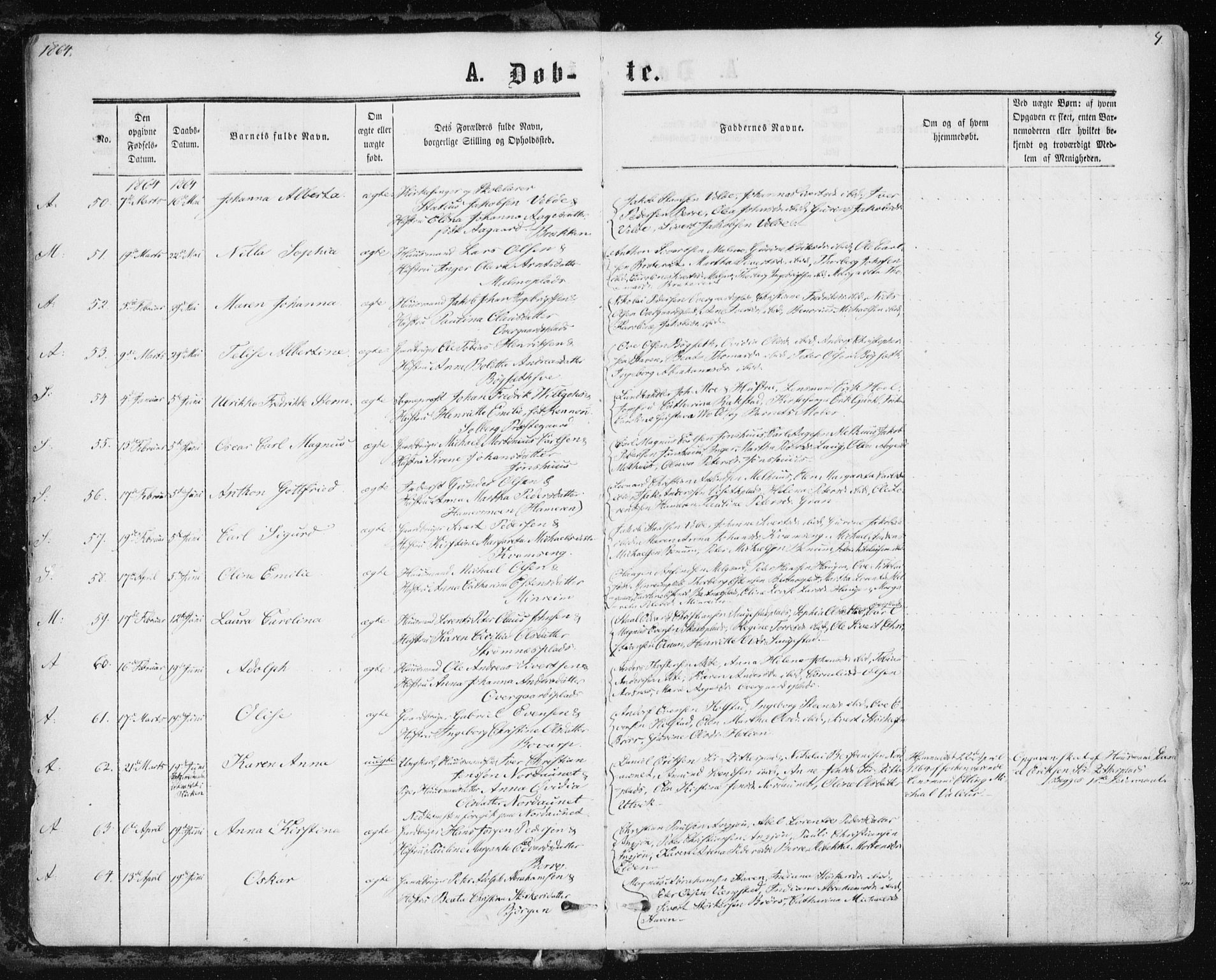 Ministerialprotokoller, klokkerbøker og fødselsregistre - Nord-Trøndelag, AV/SAT-A-1458/741/L0394: Ministerialbok nr. 741A08, 1864-1877, s. 4