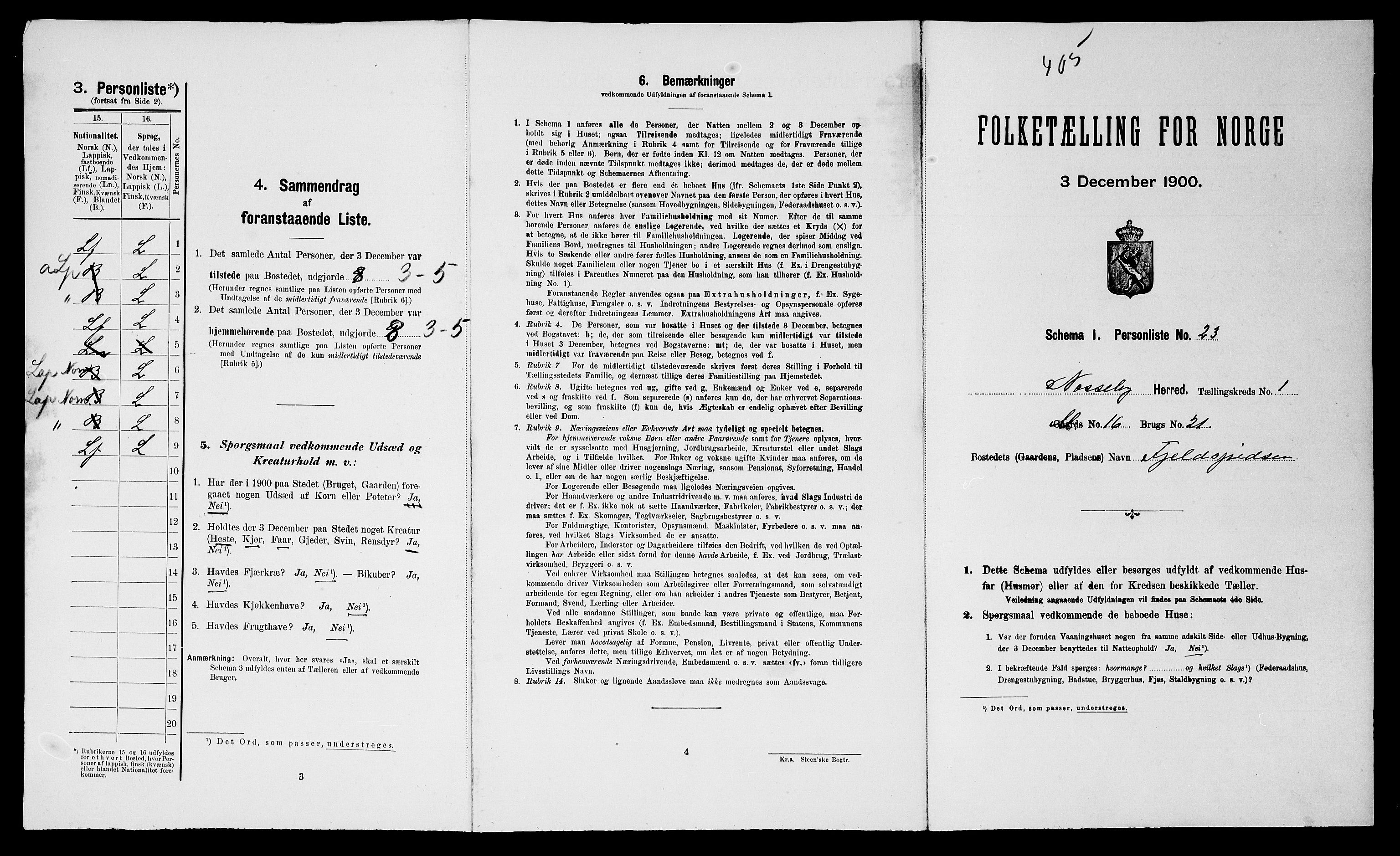 SATØ, Folketelling 1900 for 2027 Nesseby herred, 1900, s. 92