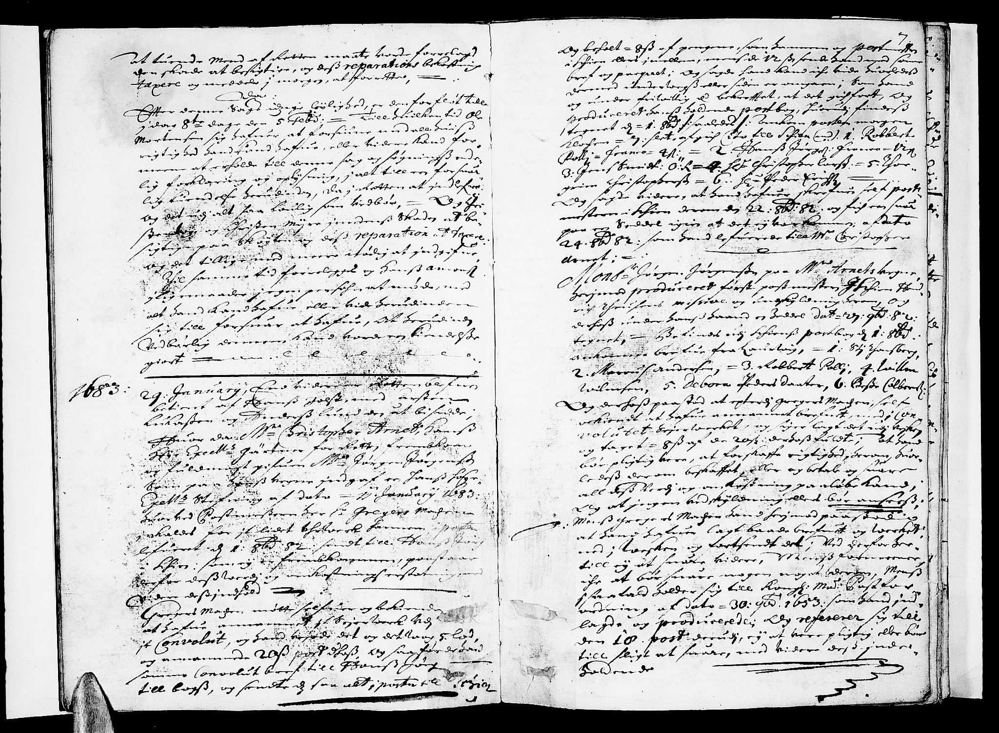 Larvik byfogd, AV/SAKO-A-218/F/Fa/L0003: Tingbok., 1682-1690, s. 7