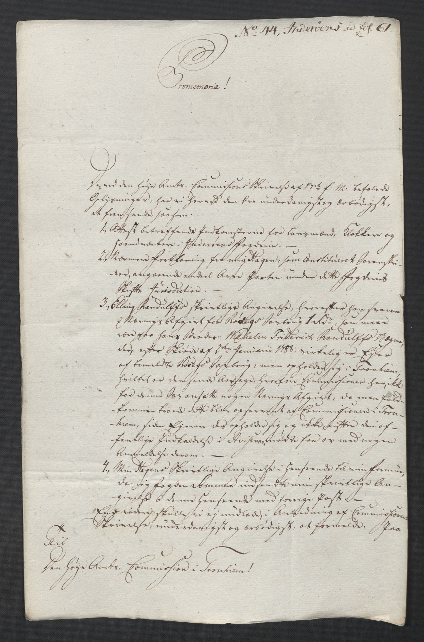 Rentekammeret inntil 1814, Reviderte regnskaper, Mindre regnskaper, RA/EA-4068/Rf/Rfe/L0017: Inderøy fogderi, Jarlsberg grevskap, 1789, s. 200