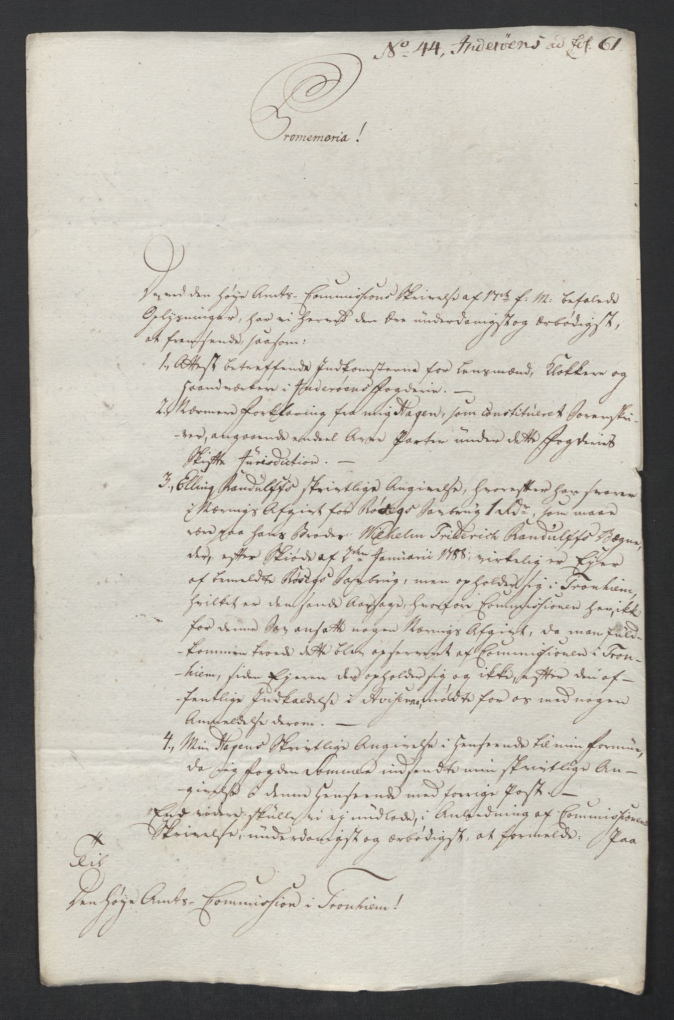 Rentekammeret inntil 1814, Reviderte regnskaper, Mindre regnskaper, AV/RA-EA-4068/Rf/Rfe/L0017: Inderøy fogderi, Jarlsberg grevskap, 1789, s. 200