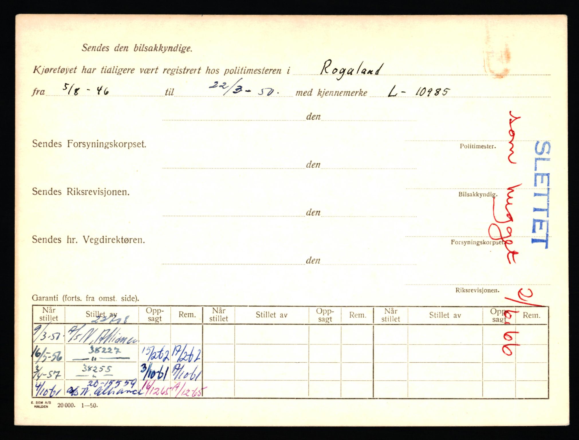 Stavanger trafikkstasjon, AV/SAST-A-101942/0/F/L0039: L-22300 - L-22799, 1930-1971, s. 1850