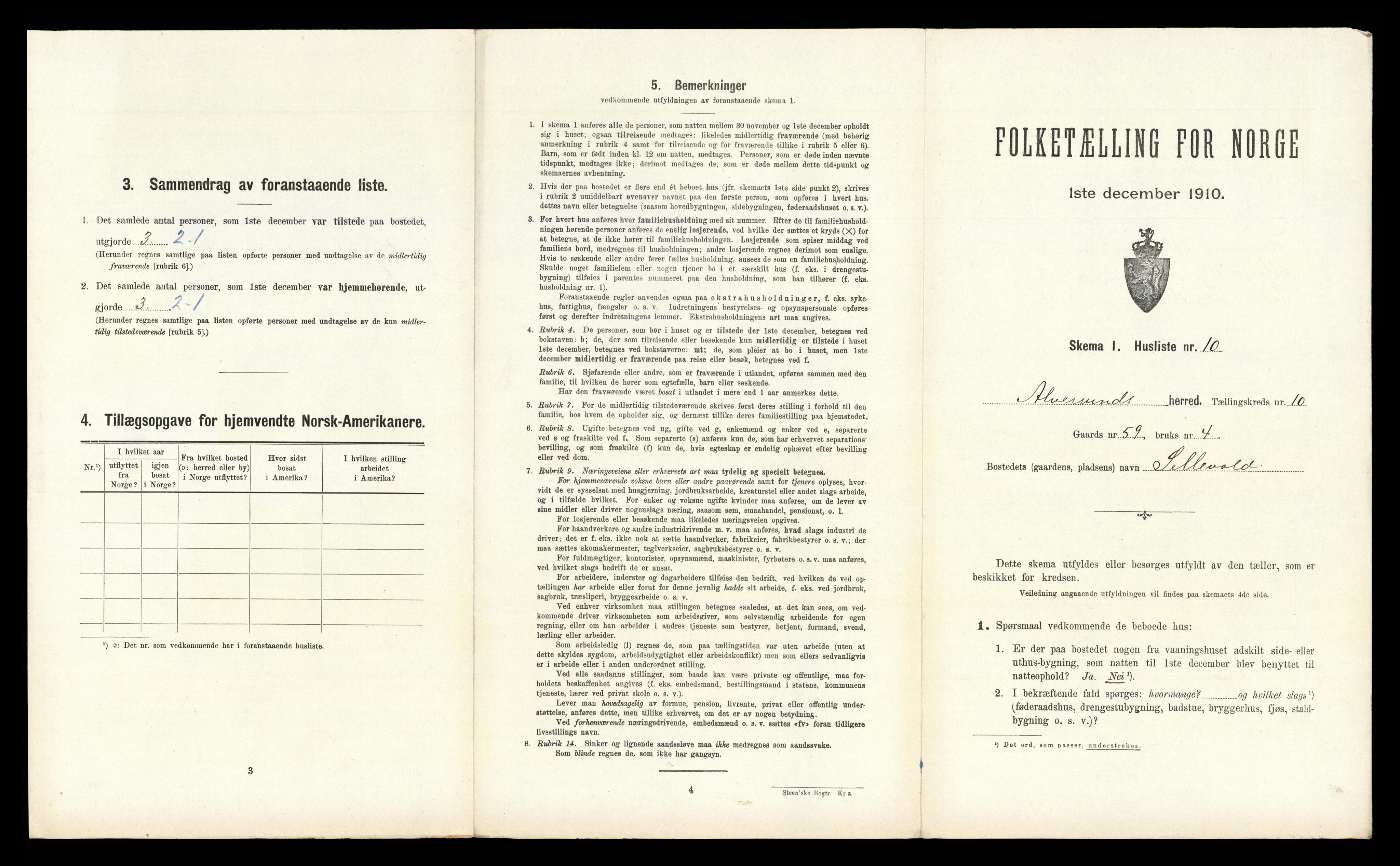 RA, Folketelling 1910 for 1257 Alversund herred, 1910, s. 780
