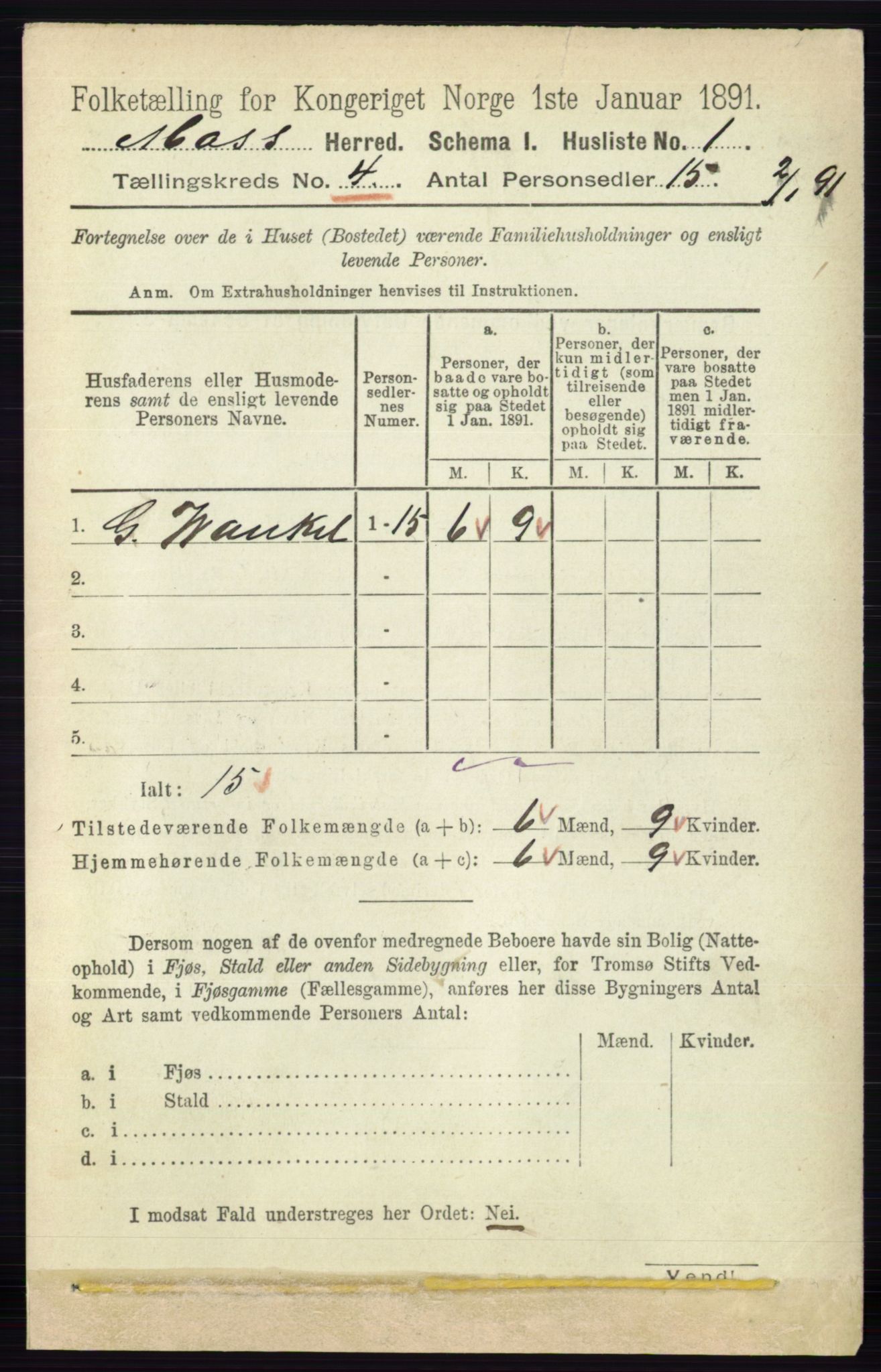 RA, Folketelling 1891 for 0194 Moss herred, 1891, s. 1299