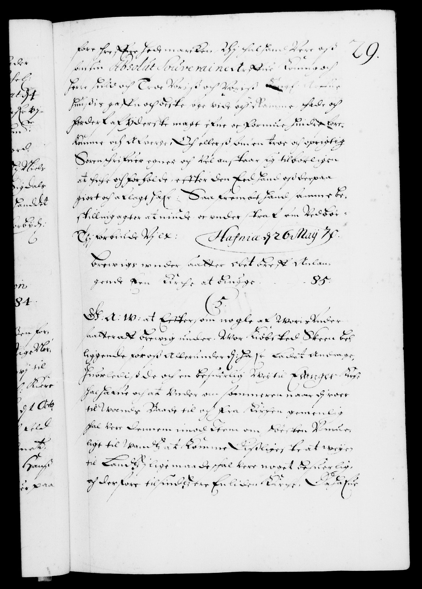 Danske Kanselli 1572-1799, RA/EA-3023/F/Fc/Fca/Fcaa/L0011: Norske registre (mikrofilm), 1670-1673, s. 29a