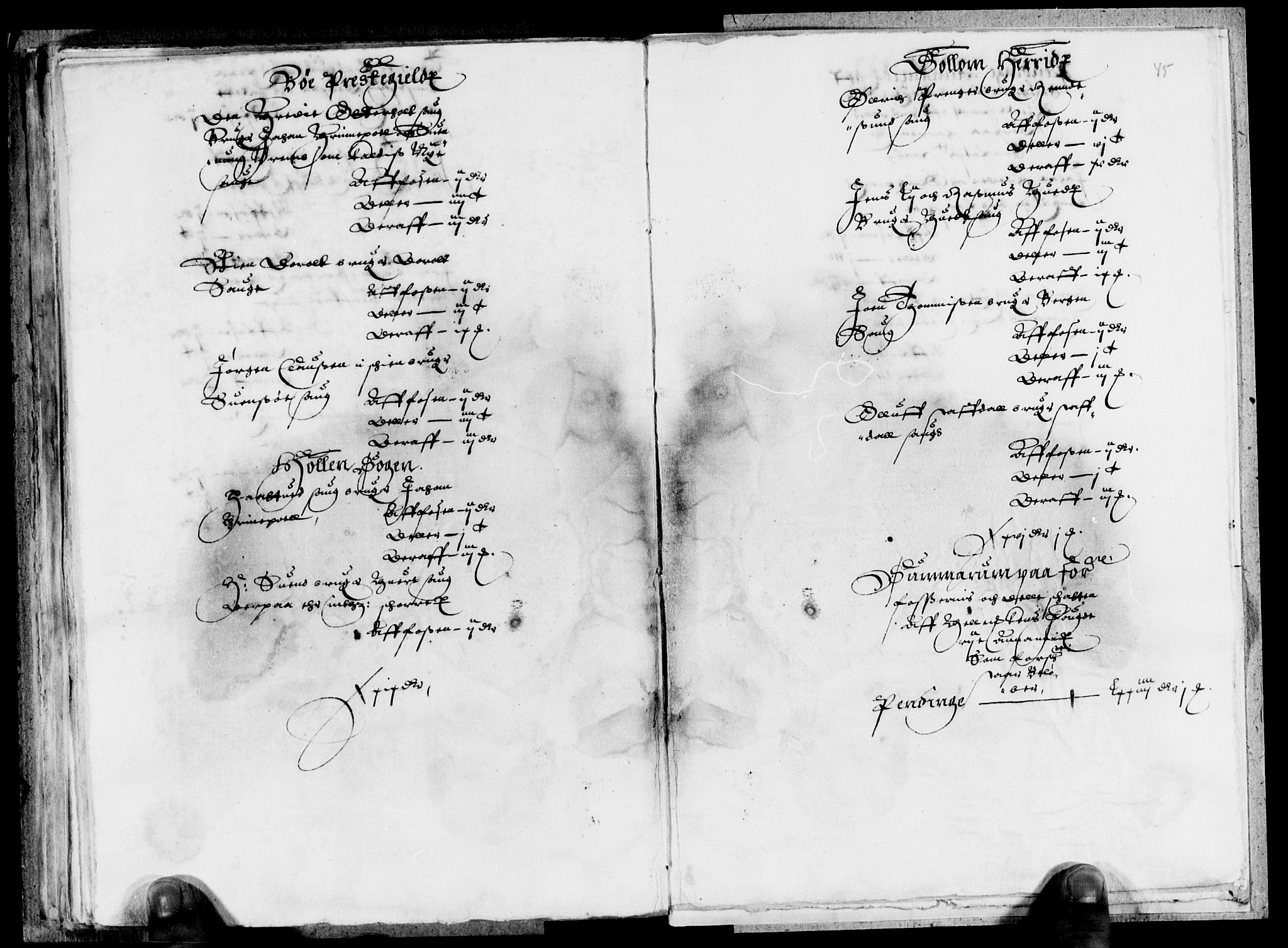 Rentekammeret inntil 1814, Reviderte regnskaper, Lensregnskaper, AV/RA-EA-5023/R/Rb/Rbp/L0017: Bratsberg len, 1633-1635