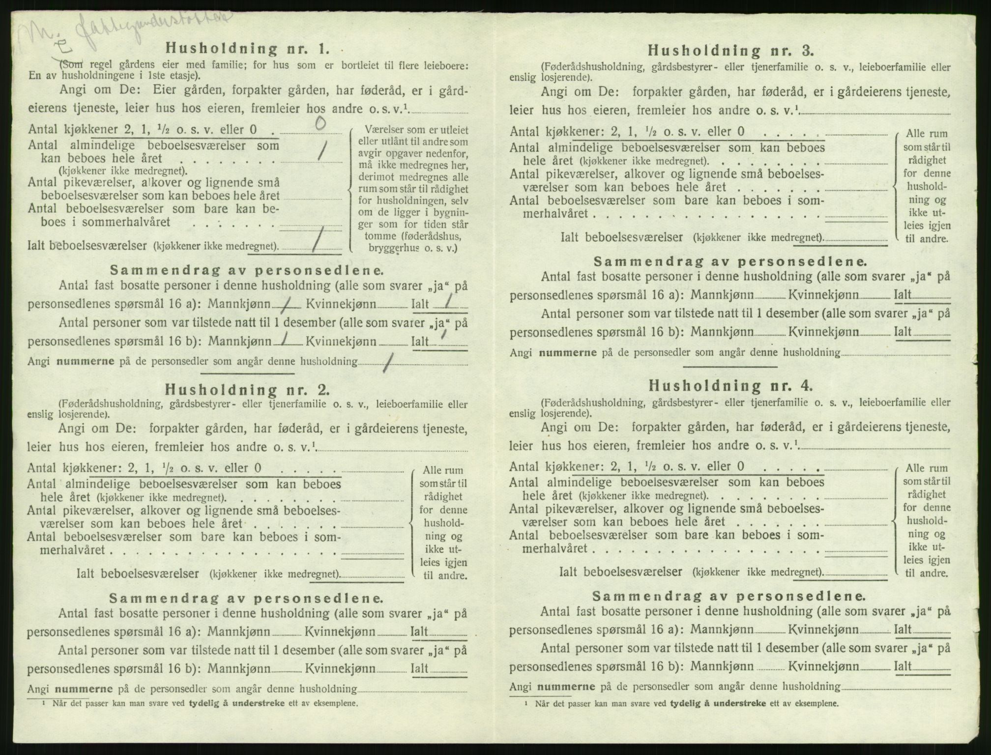 SAT, Folketelling 1920 for 1540 Hen herred, 1920, s. 215