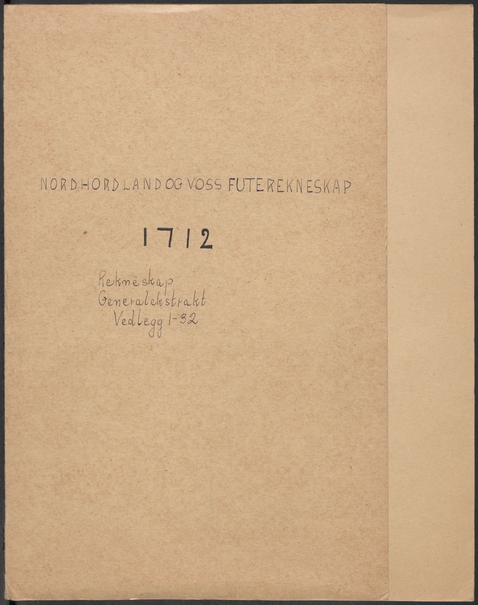 Rentekammeret inntil 1814, Reviderte regnskaper, Fogderegnskap, AV/RA-EA-4092/R51/L3194: Fogderegnskap Nordhordland og Voss, 1712, s. 2